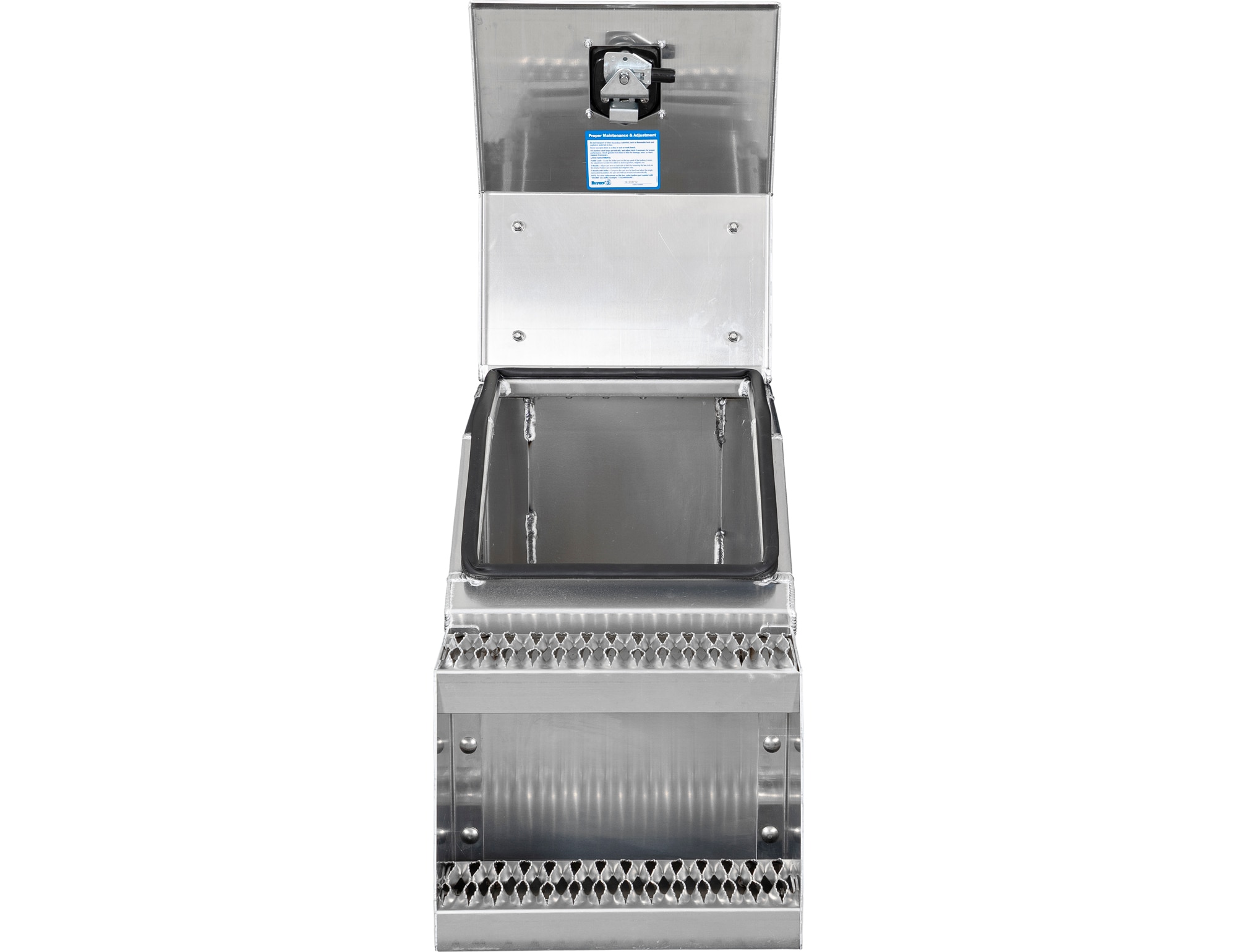 Caja de herramientas para camiones de aluminio liso de 16.3 pulgadas x 28.5 pulgadas x 23.3 pulgadas de Buyers Products
