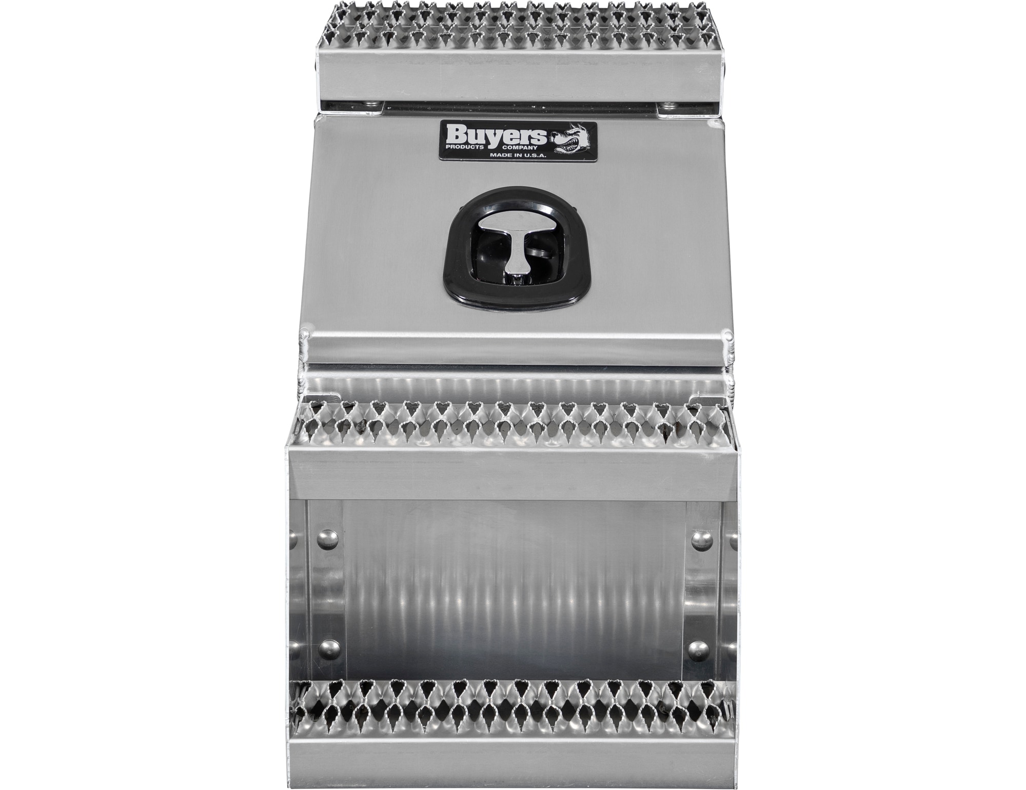 Caja de herramientas para camiones de aluminio liso de 16.3 pulgadas x 28.5 pulgadas x 23.3 pulgadas de Buyers Products