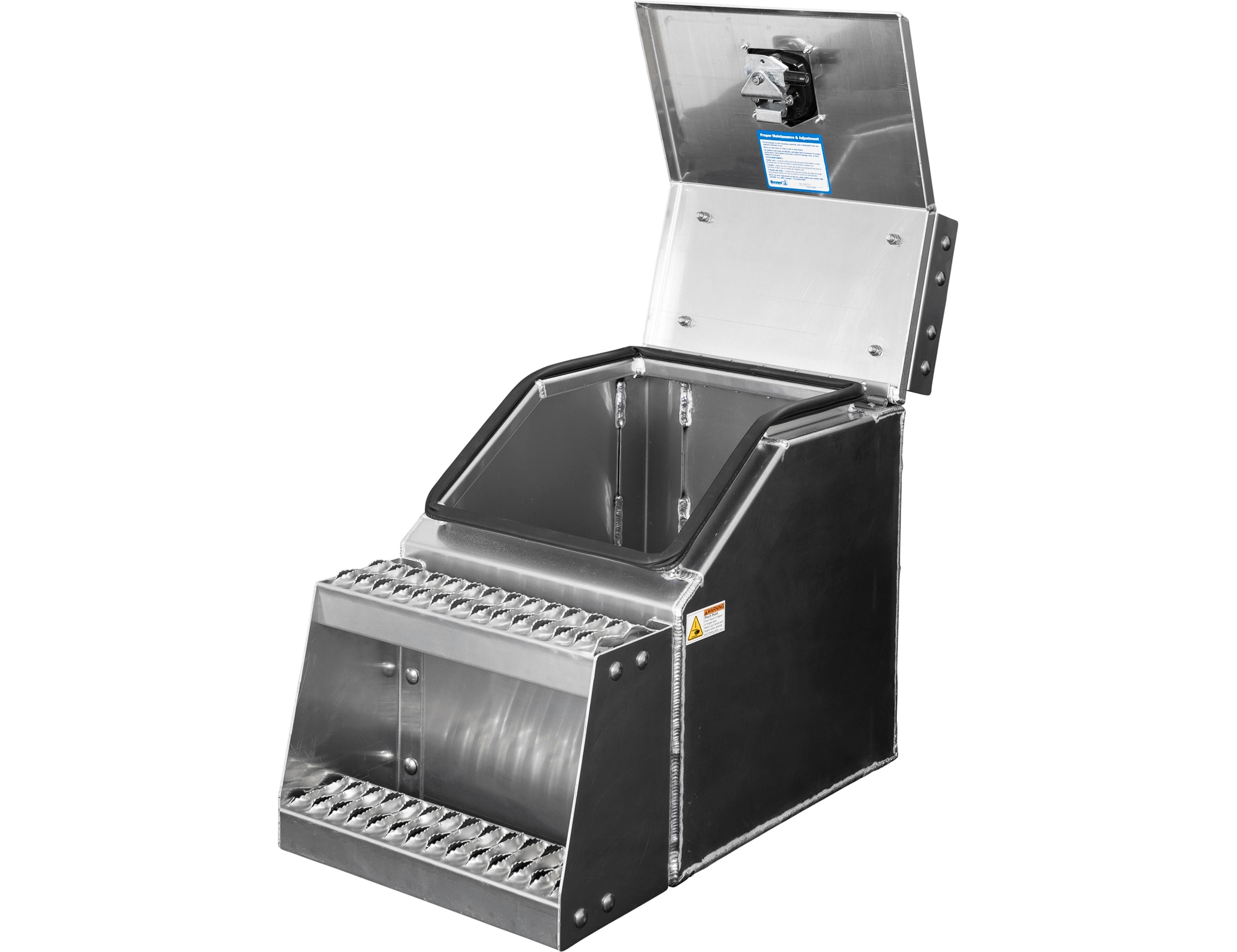 Caja de herramientas para camiones de aluminio liso de 16.3 pulgadas x 28.5 pulgadas x 23.3 pulgadas de Buyers Products