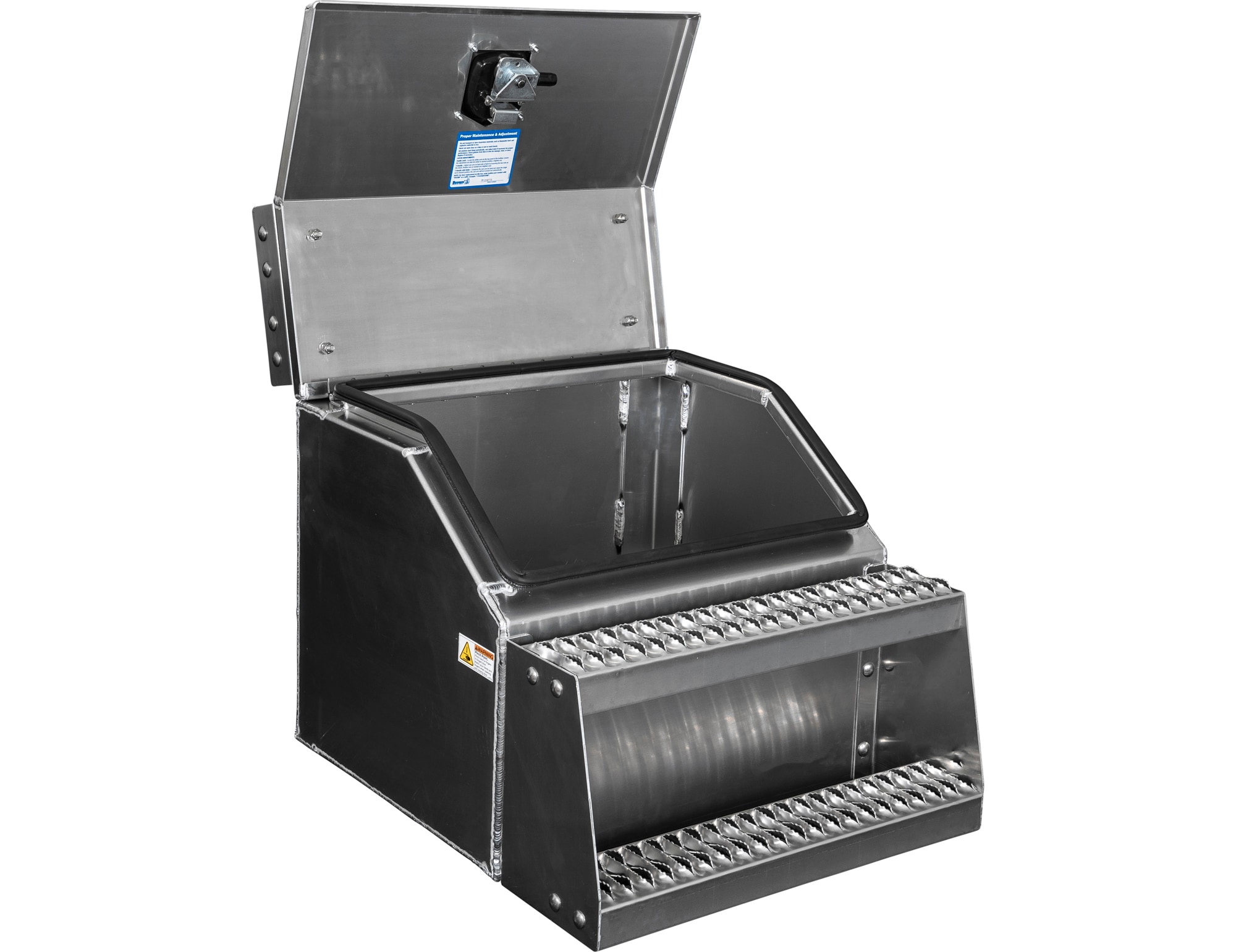 Caja de herramientas para camión de aluminio liso de 24.3 pulgadas x 28.5 pulgadas x 23.3 pulgadas de Buyers Products