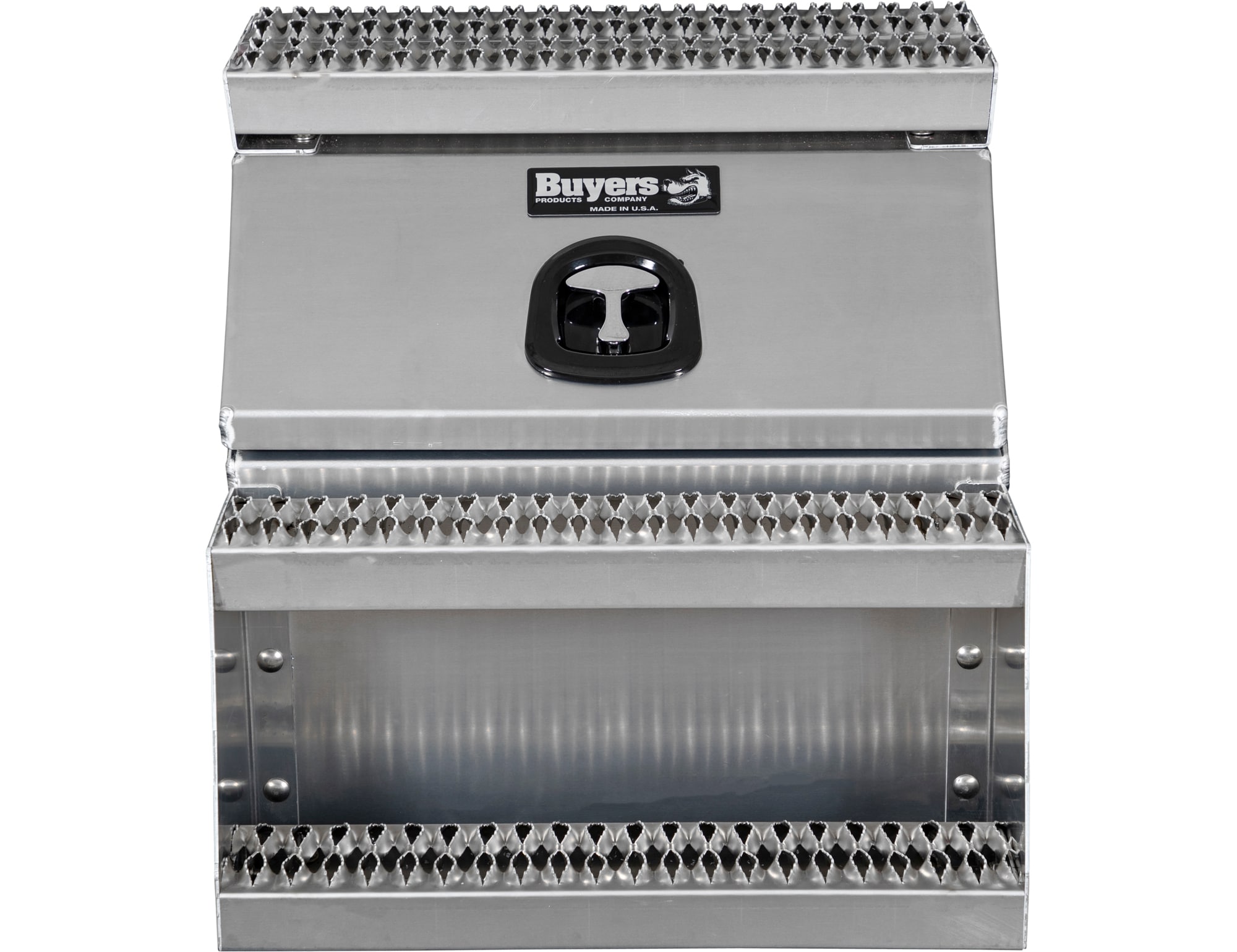 Caja de herramientas para camión de aluminio liso de 24.3 pulgadas x 28.5 pulgadas x 23.3 pulgadas de Buyers Products
