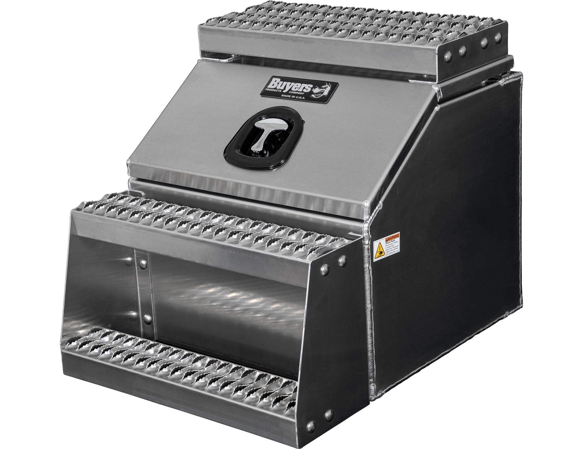 Caja de herramientas para camión de aluminio liso de 22.3 pulgadas x 28.5 pulgadas x 23.3 pulgadas de Buyers Products