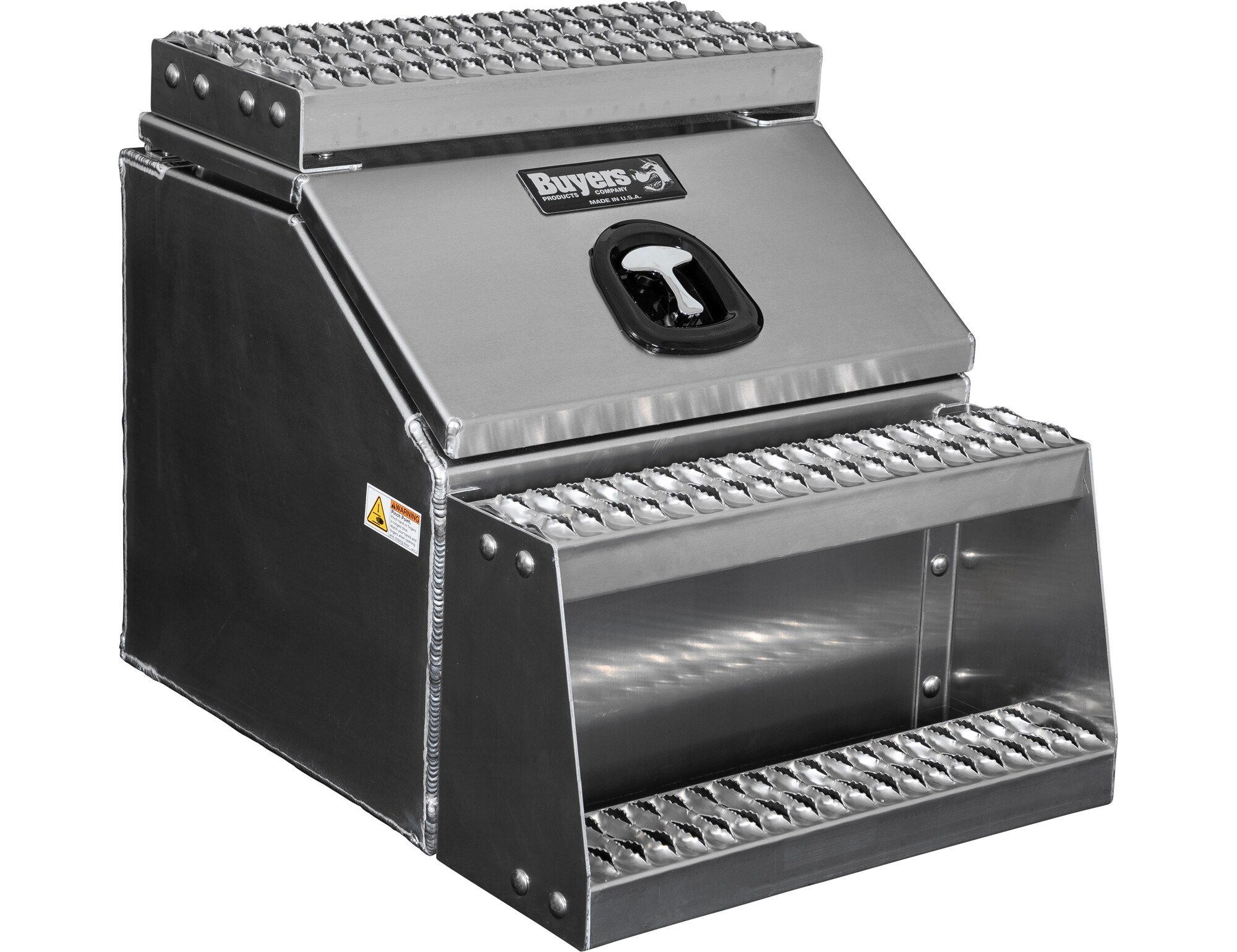 Caja de herramientas para camión de aluminio liso de 22.3 pulgadas x 28.5 pulgadas x 23.3 pulgadas de Buyers Products