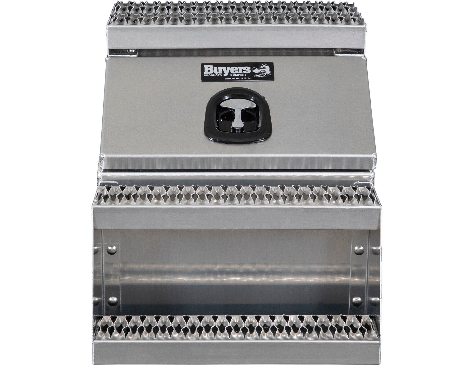 Caja de herramientas para camión de aluminio liso de 22.3 pulgadas x 28.5 pulgadas x 23.3 pulgadas de Buyers Products