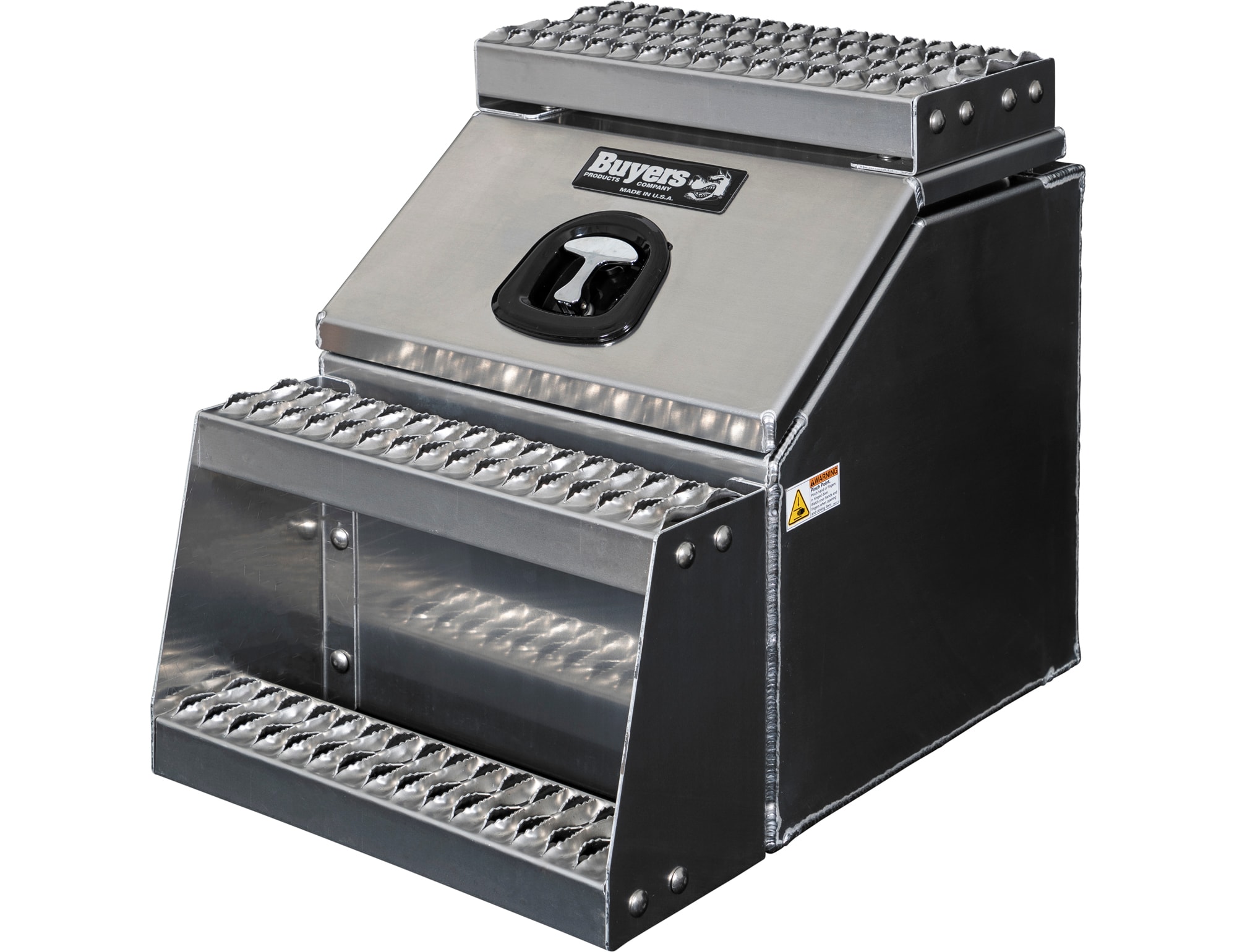 Caja de herramientas para camión de aluminio liso de 18.3 pulgadas x 28.5 pulgadas x 23.3 pulgadas de Buyers Products