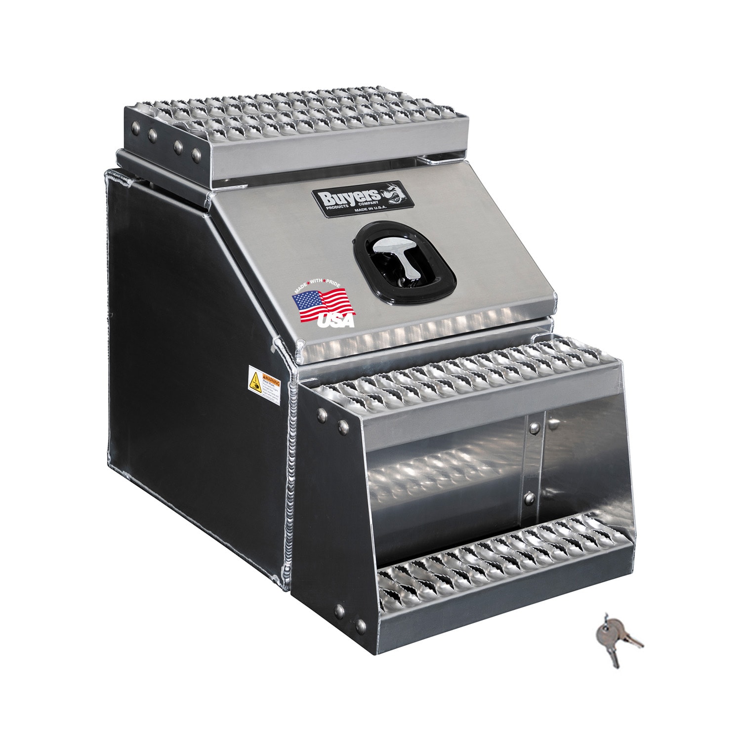 Caja de herramientas para camión de aluminio liso de 18.3 pulgadas x 28.5 pulgadas x 23.3 pulgadas de Buyers Products
