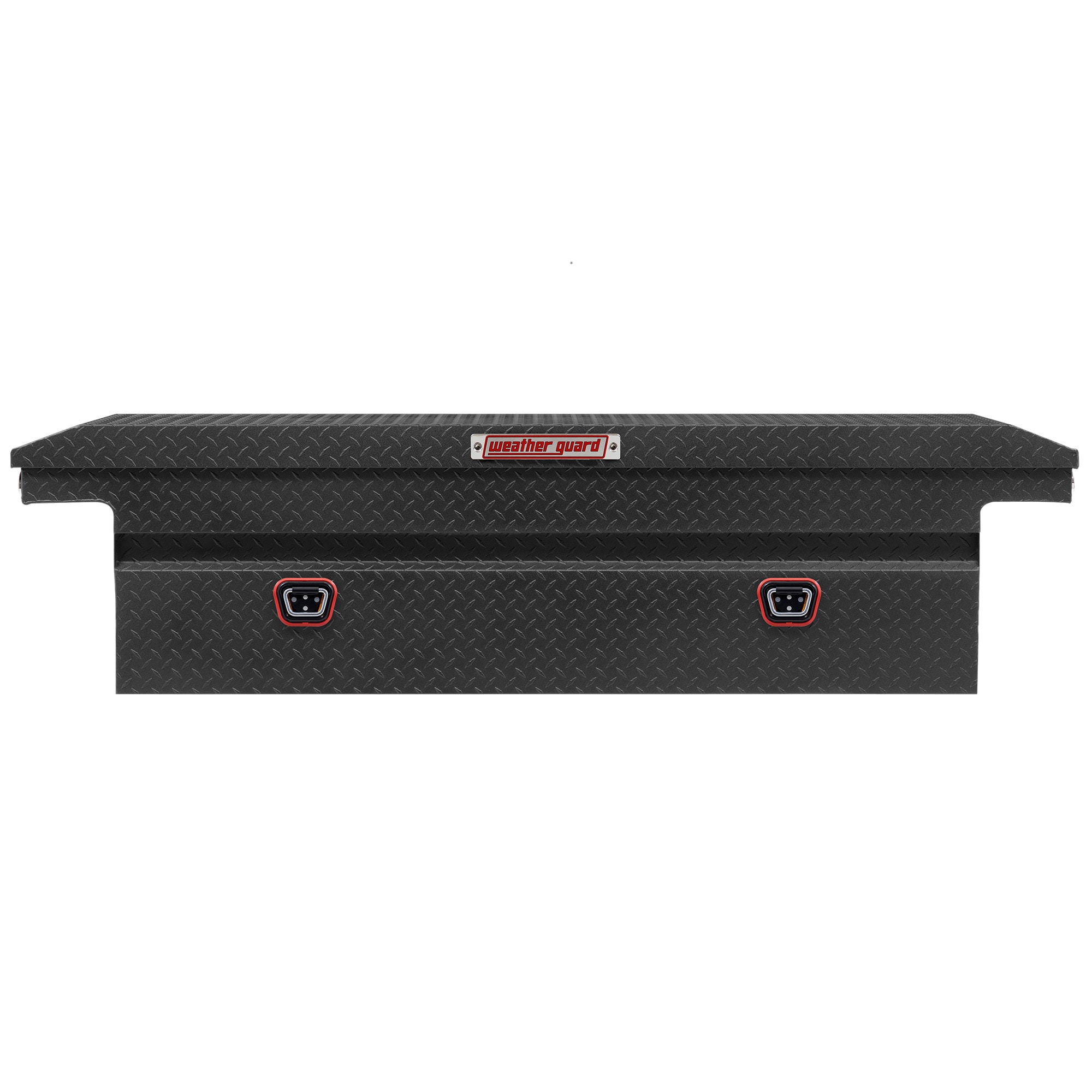 Caja de herramientas para camioneta cruzada de aluminio negro mate texturizado de 72 pulgadas x 20 pulgadas x 18 pulgadas Weather Guard 121-52-04