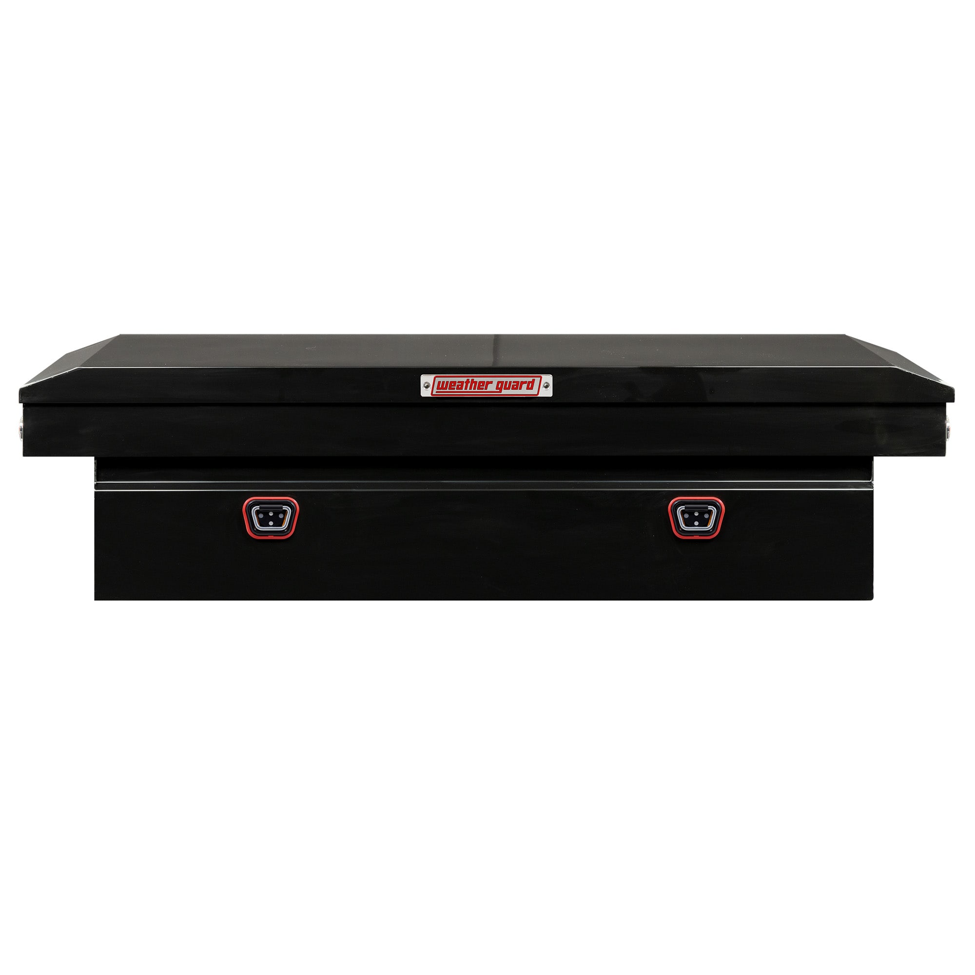 Caja de herramientas para camioneta de cruce de acero negro brillante de 72 pulgadas x 27.5 pulgadas x 18 pulgadas de WEATHER GUARD 116-5-04