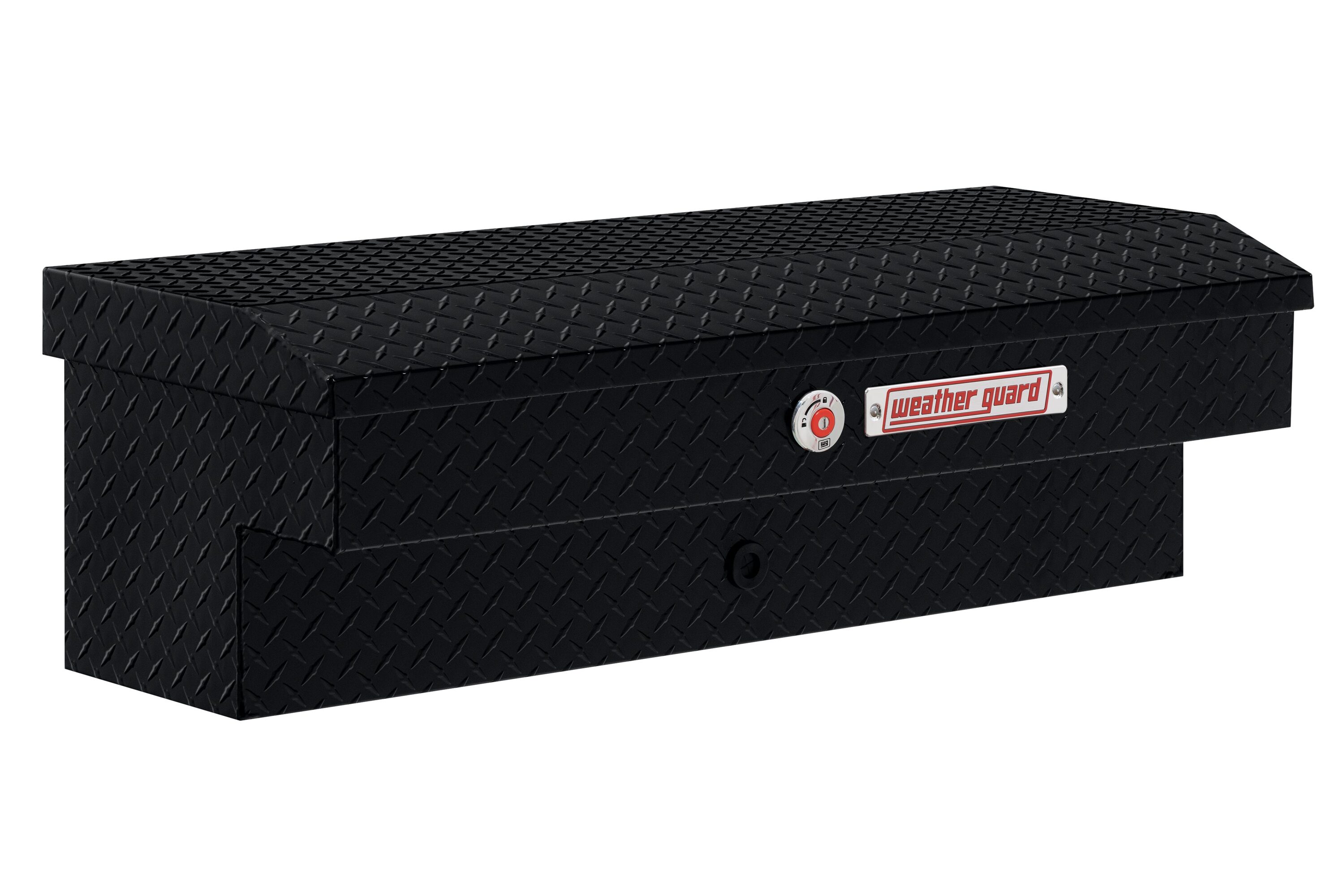 Caja de herramientas para camión de montaje lateral de aluminio negro brillante, 41 pulgadas x 17 pulgadas x 13 pulgadas de Weather Guard 184-5-04
