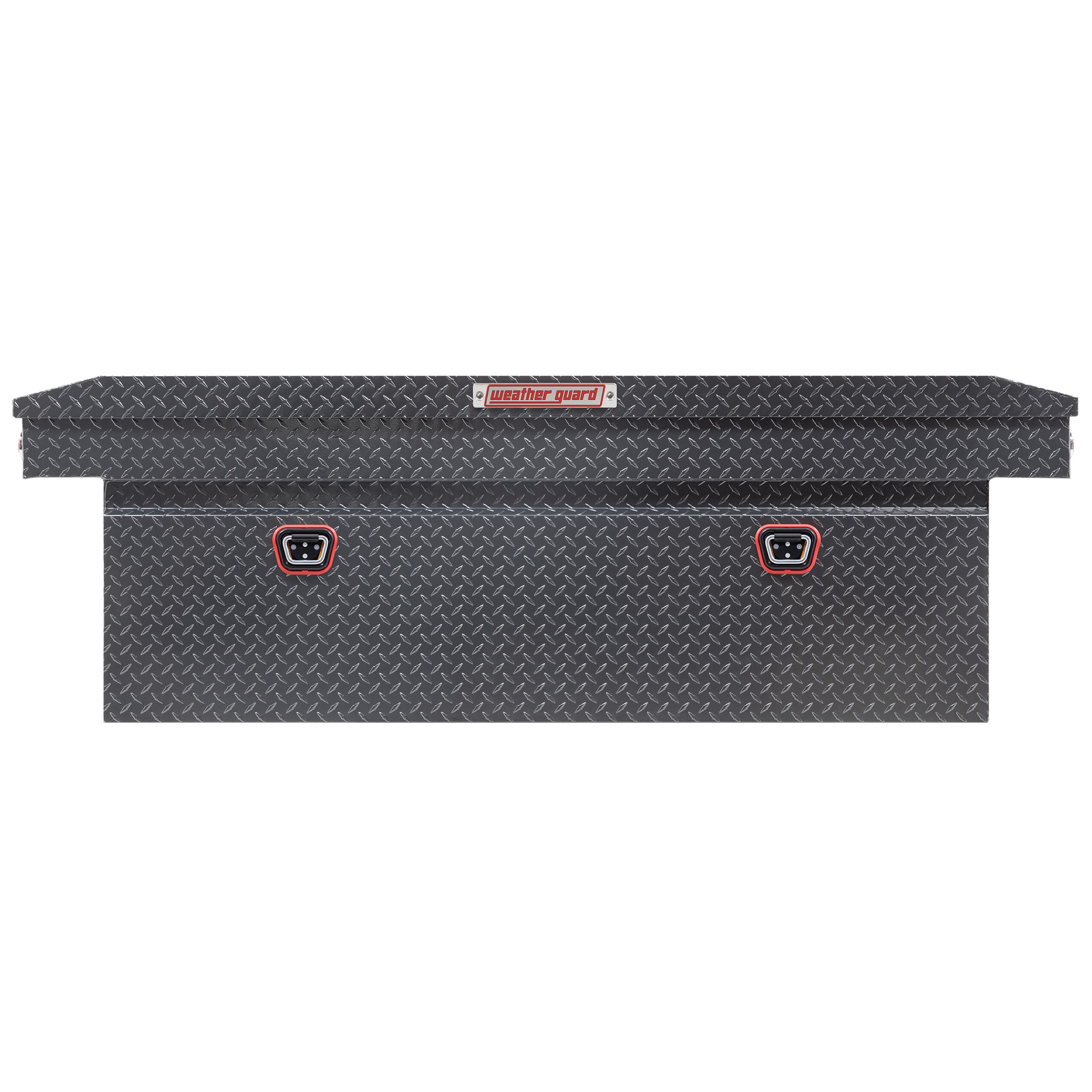 Caja de herramientas para camioneta cruzada de aluminio color gris metalizado Weather Guard de 72 pulgadas x 20 pulgadas x 24 pulgadas 123-6-04.