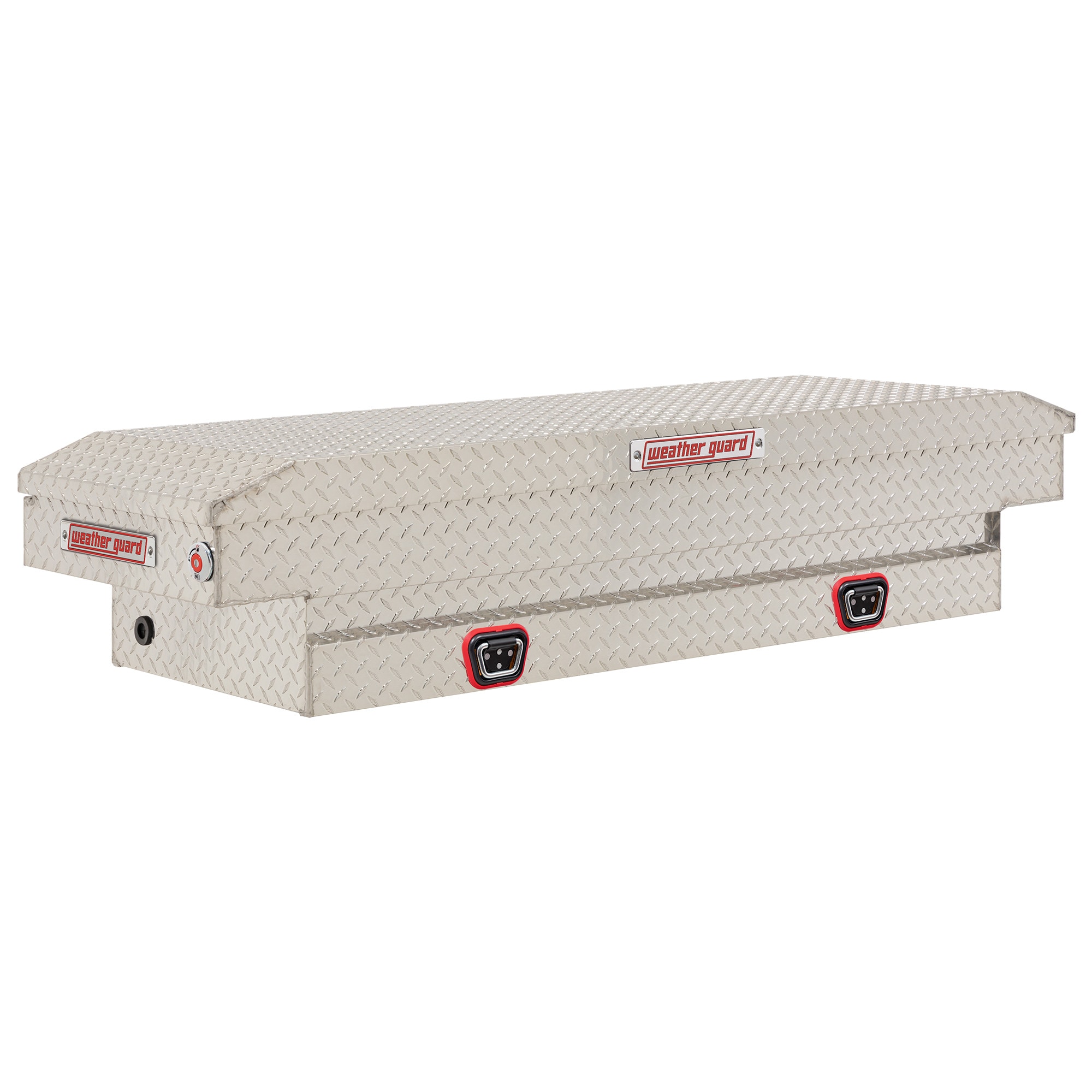 Caja de herramientas para camioneta tipo cruzado de aluminio Weather Guard de 62 pulgadas x 20 pulgadas x 13 pulgadas