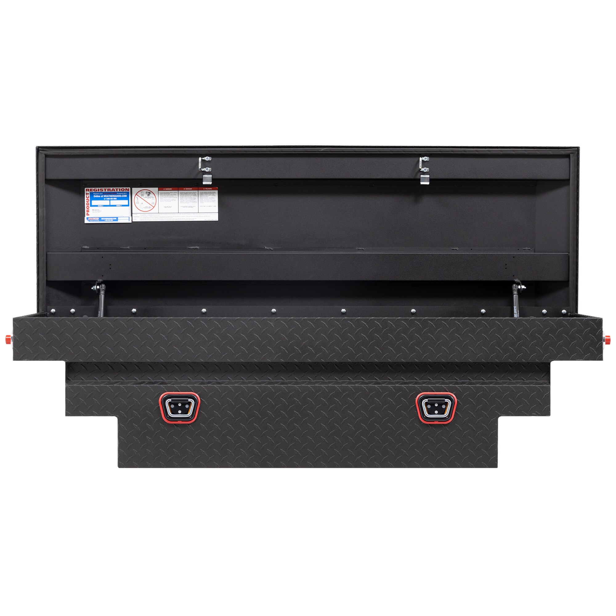 Caja de herramientas para camioneta tipo crossover de aluminio negro mate texturizado de 62 pulgadas x 20 pulgadas x 18 pulgadas de Weather Guard 137-52-04