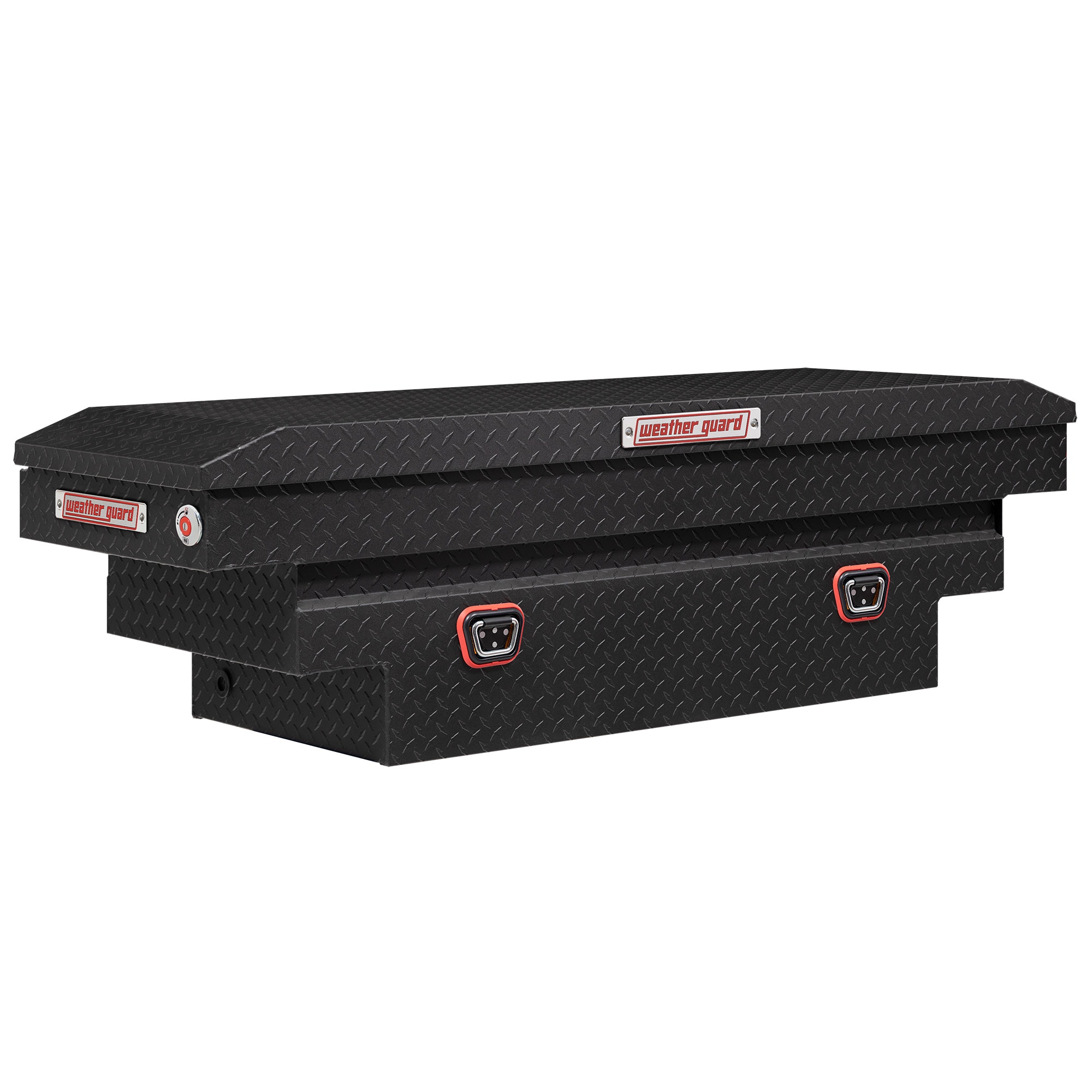 Caja de herramientas para camioneta tipo crossover de aluminio negro mate texturizado de 62 pulgadas x 20 pulgadas x 18 pulgadas de Weather Guard 137-52-04