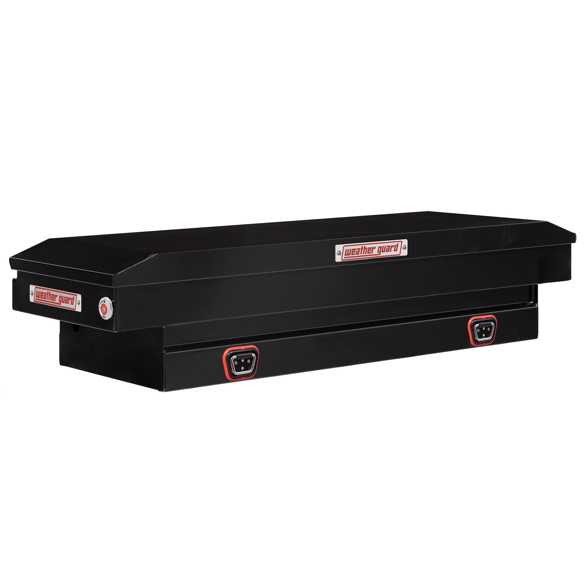 Caja de herramientas para camioneta cruzada de acero negro brillante de 62 pulgadas x 20 pulgadas x 13 pulgadas de Weather Guard
