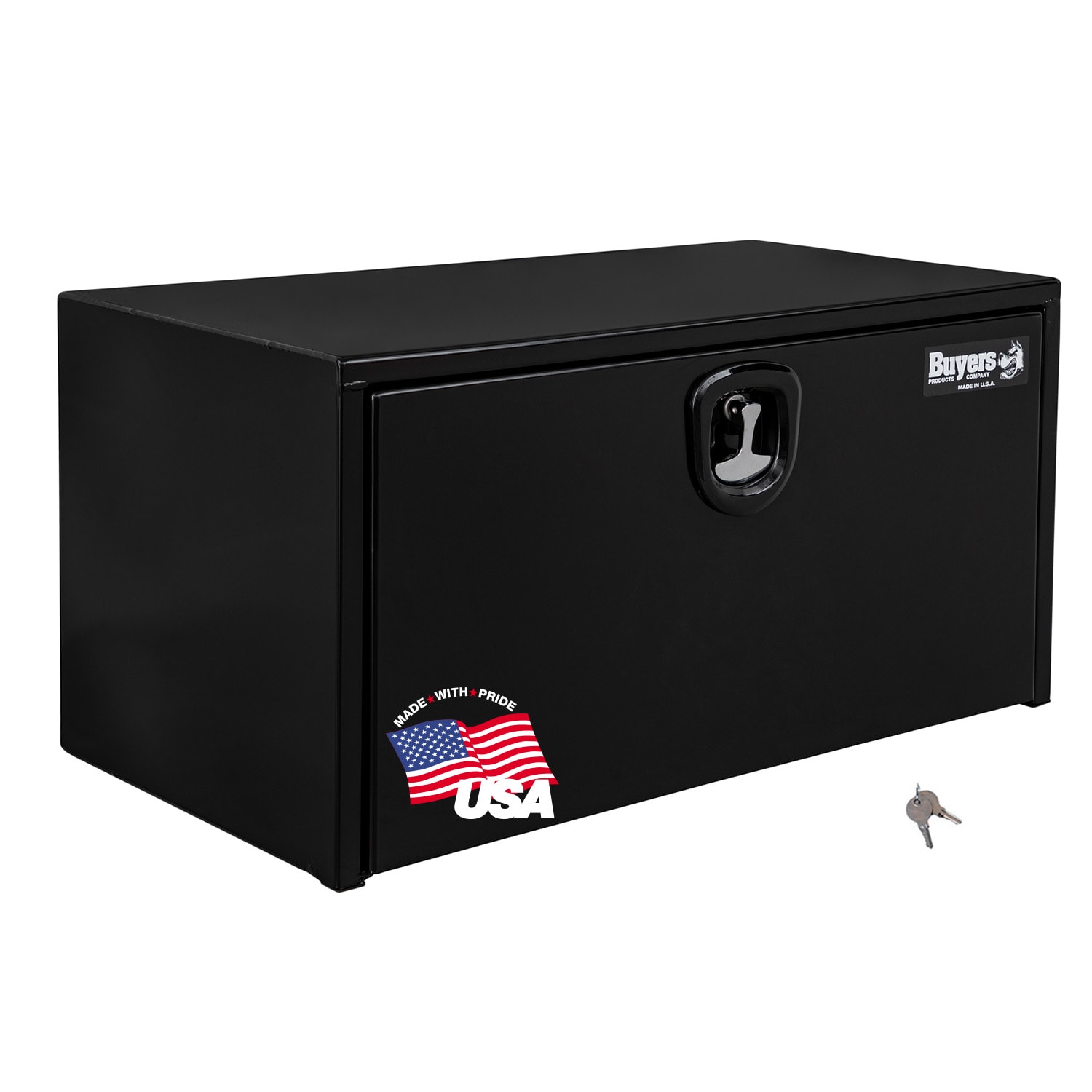 Caja de herramientas para camión de acero negro de 30 pulgadas x 24 pulgadas x 24 pulgadas de Productos para Compradores 1734303