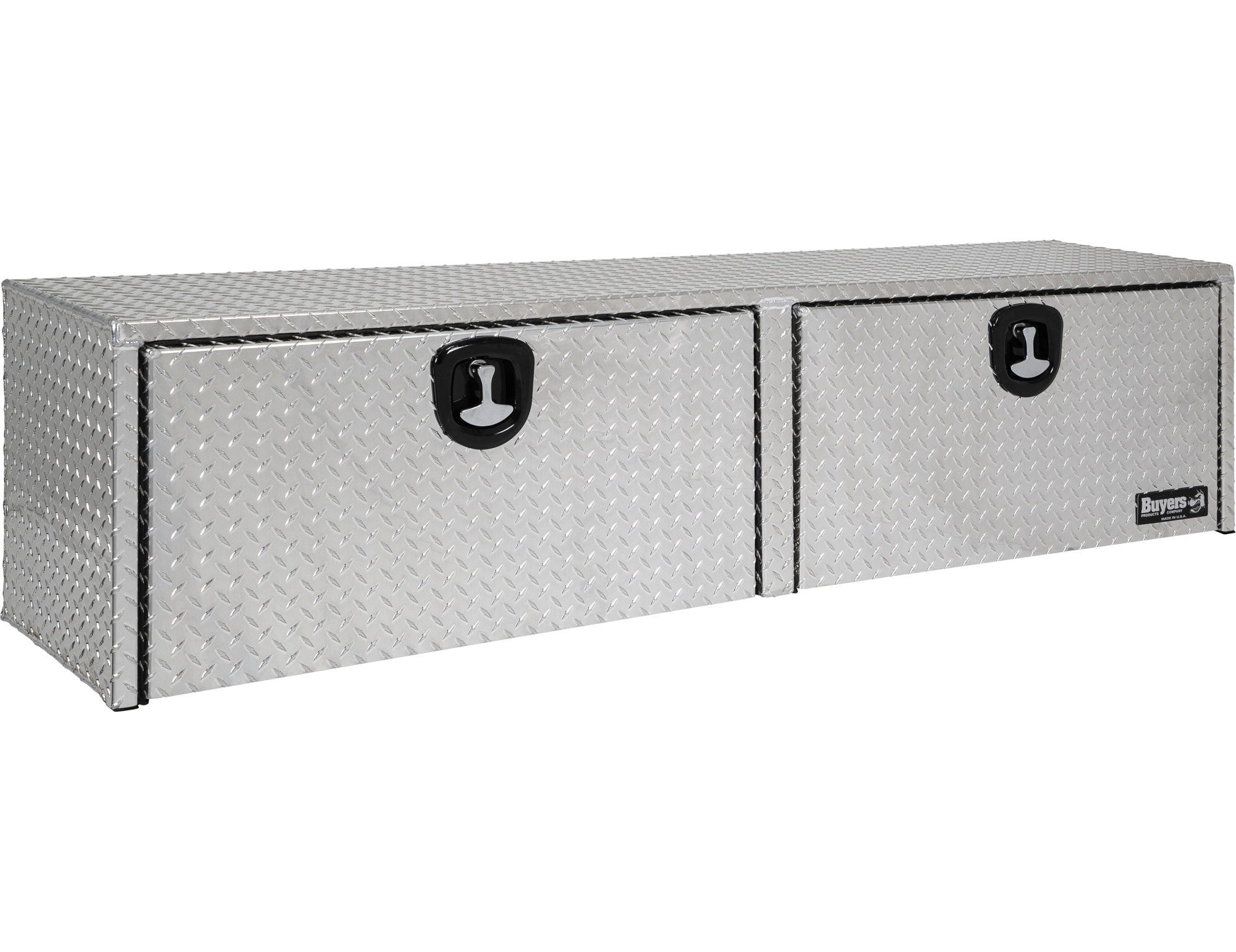 Caja de herramientas para camión de montaje superior de aluminio con grabado de diamante de 72 pulgadas x 16 pulgadas x 18 pulgadas de Buyers Products