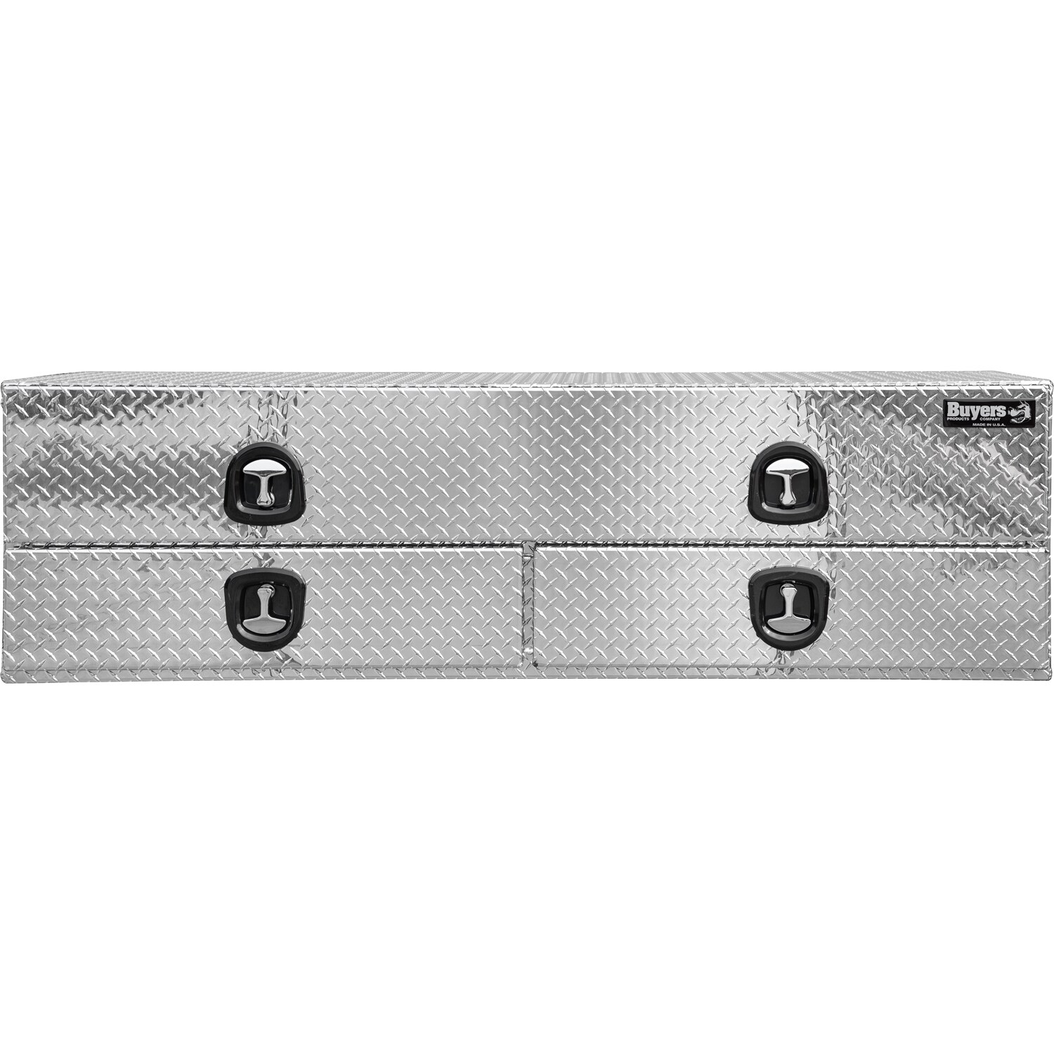 Caja de herramientas lateral de aluminio de 72 pulgadas x 18 pulgadas x 21 pulgadas con relieve de diamante de Buyers Products