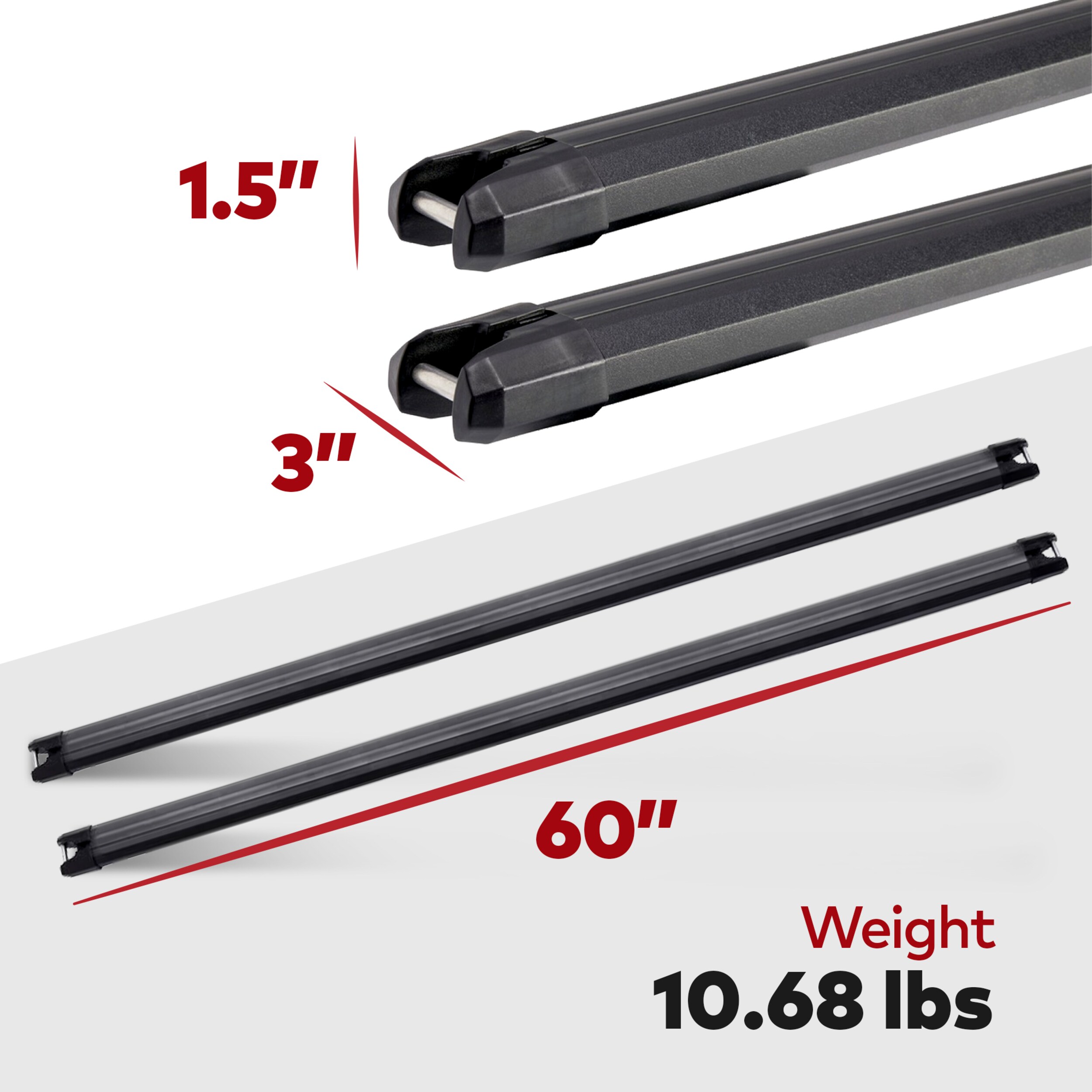 Kit de montaje para rack de techo de aluminio de 60 pulgadas Yakima 326292