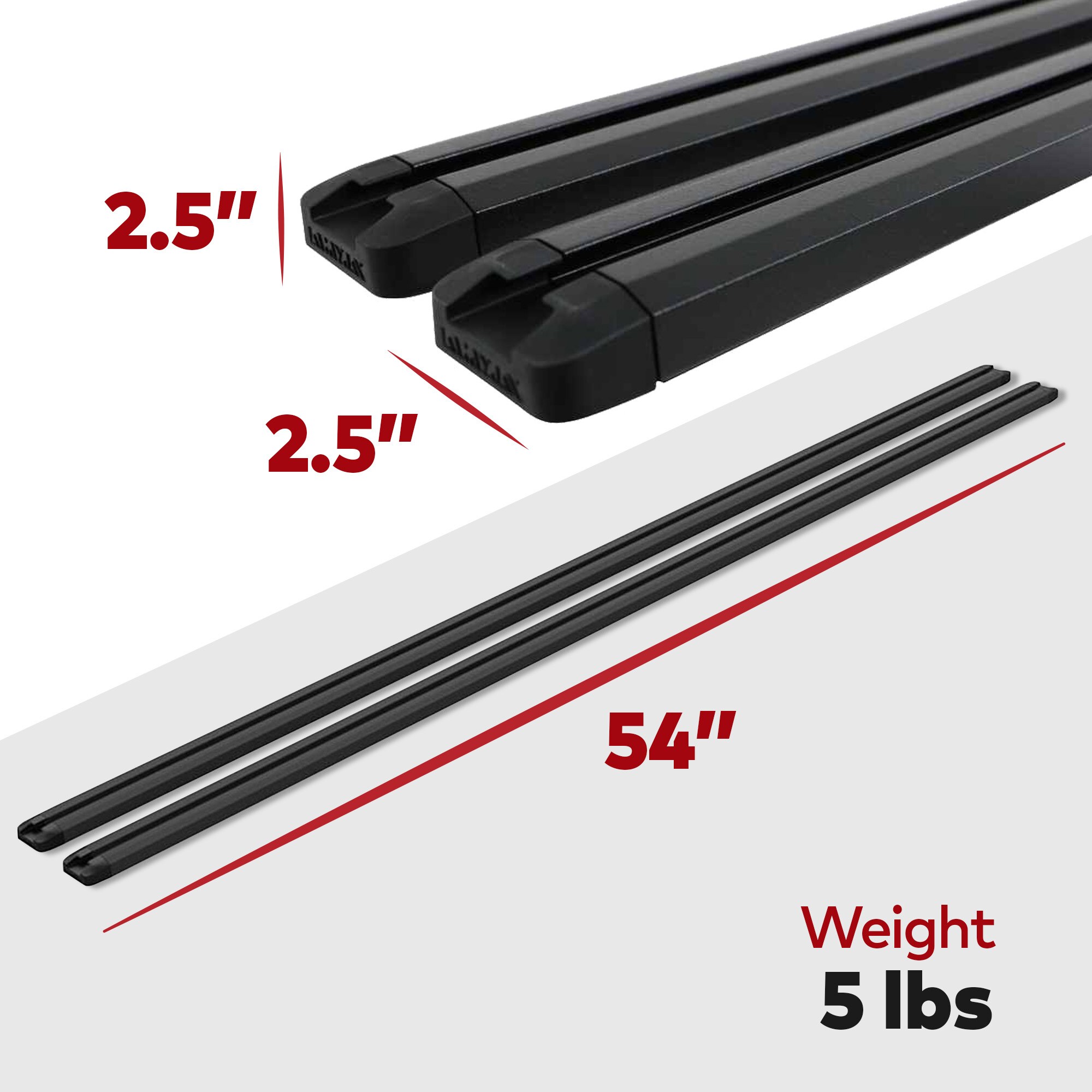 Kit de montaje de rack de techo de plástico/acero de 54 pulgadas YAKIMA 393441