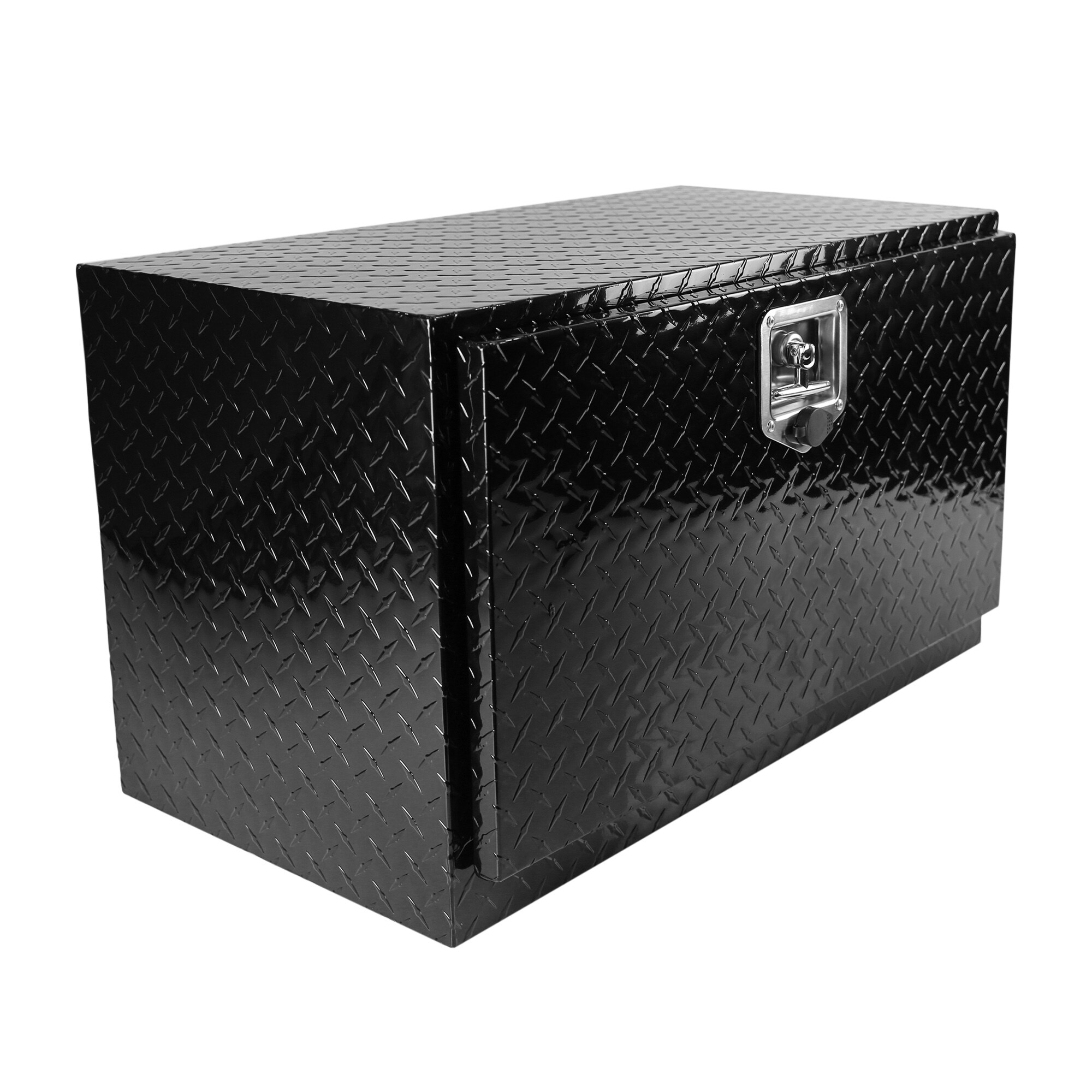 Caja de herramientas para camioneta de montaje lateral en aluminio negro de 30.1 pulgadas x 17.1 pulgadas x 17.9 pulgadas Kahomvis YS-QPW1-141