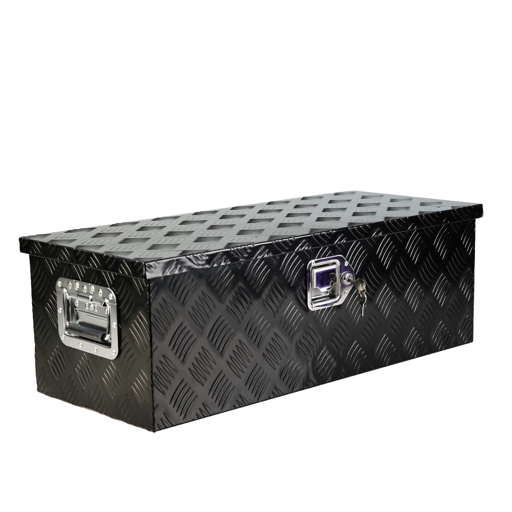 Caja de herramientas lateral para camión de aluminio negro Kahomvis 30.12 pulgadas x 12.81 pulgadas x 10.43 pulgadas YS-QPW1-135