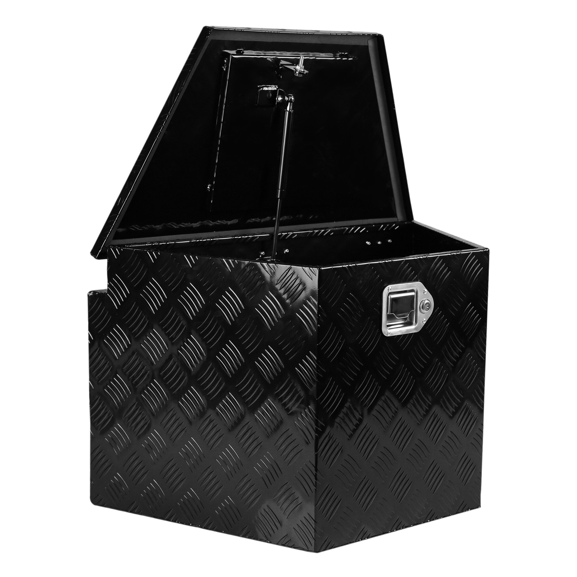 Caja de herramientas para camioneta de montaje lateral en aluminio negro 28.5 pulgadas x 17.7 pulgadas x 18.5 pulgadas Kahomvis YS-QPW1-502