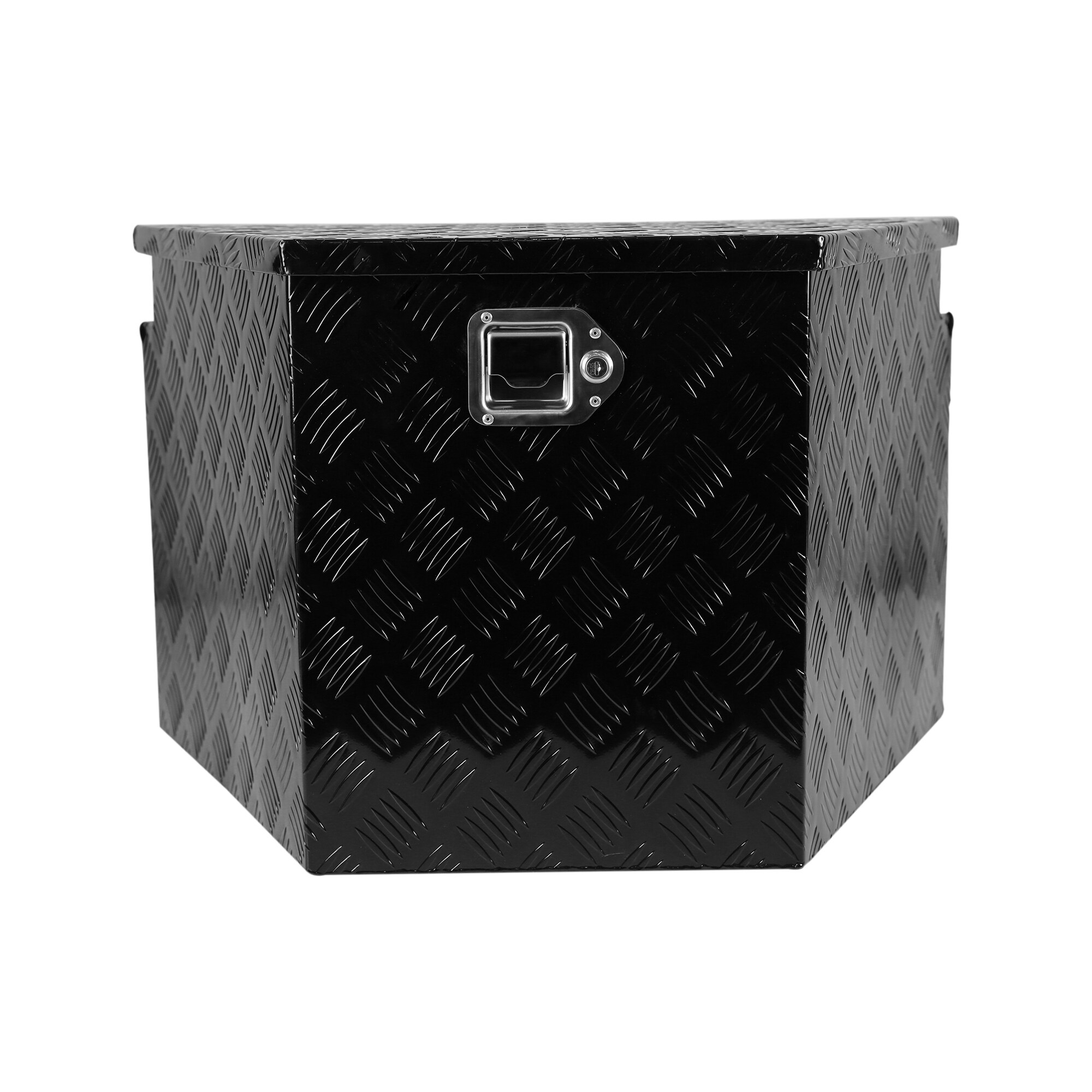 Caja de herramientas para camioneta de montaje lateral en aluminio negro 28.5 pulgadas x 17.7 pulgadas x 18.5 pulgadas Kahomvis YS-QPW1-502