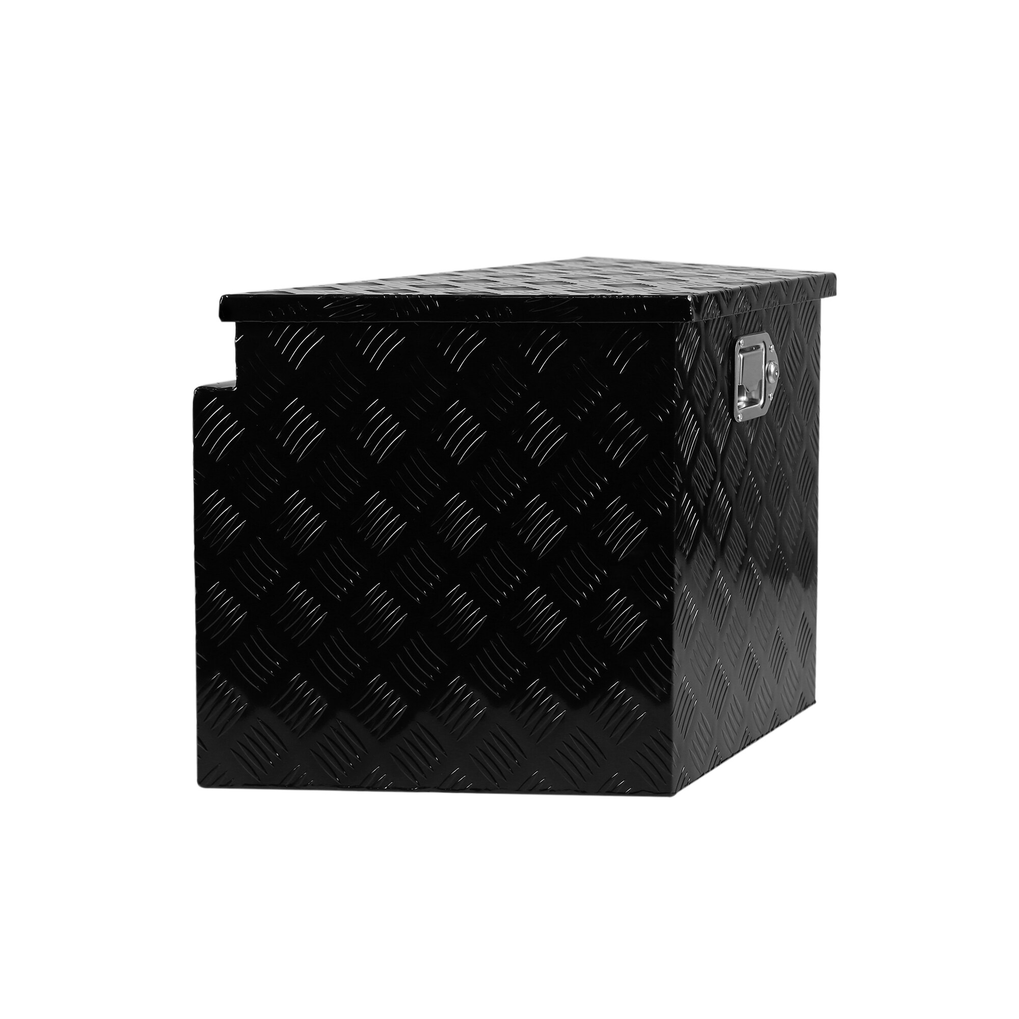 Caja de herramientas para camioneta de montaje lateral en aluminio negro 28.5 pulgadas x 17.7 pulgadas x 18.5 pulgadas Kahomvis YS-QPW1-502