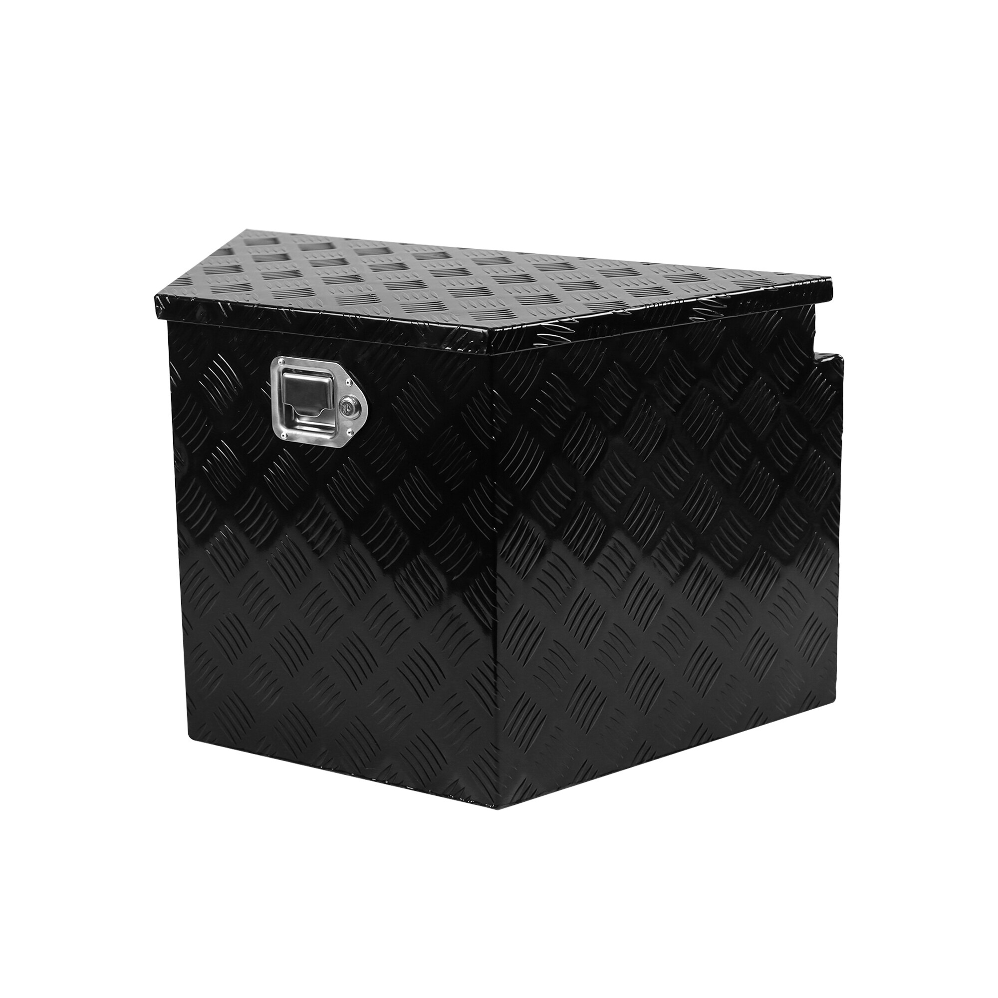 Caja de herramientas para camioneta de montaje lateral en aluminio negro 28.5 pulgadas x 17.7 pulgadas x 18.5 pulgadas Kahomvis YS-QPW1-502