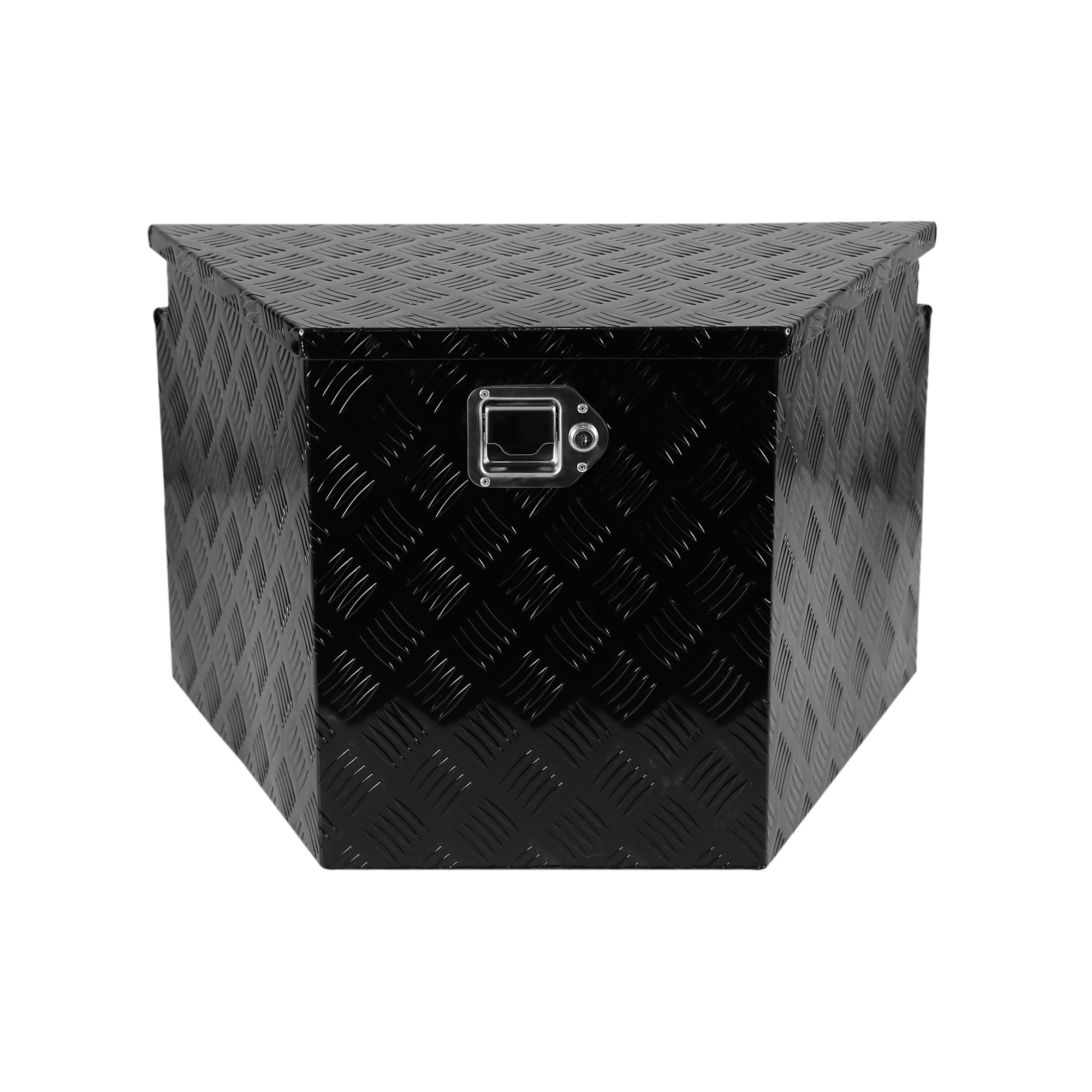 Caja de herramientas para camioneta de montaje lateral en aluminio negro 28.5 pulgadas x 17.7 pulgadas x 18.5 pulgadas Kahomvis YS-QPW1-502