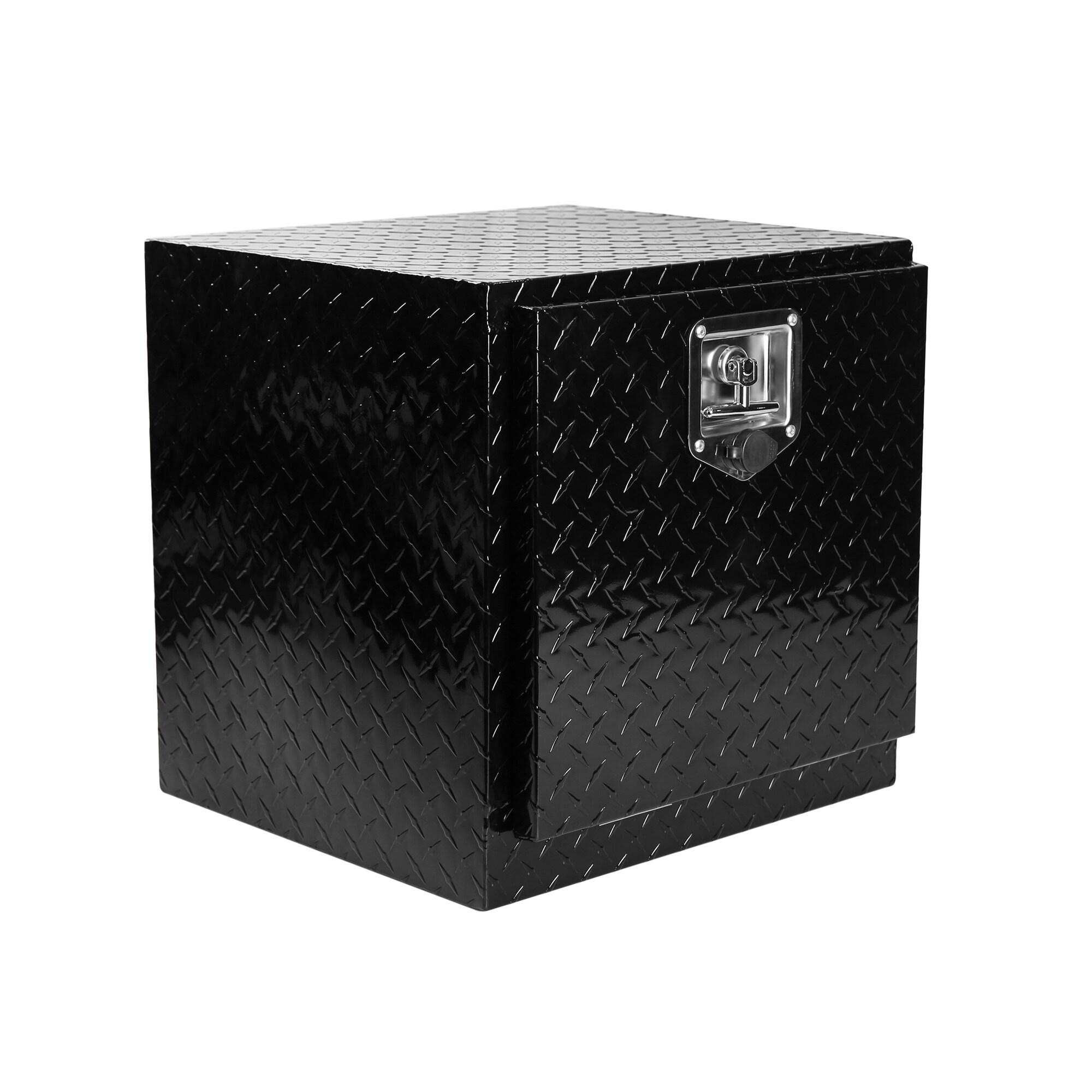 Caja de herramientas lateral para camioneta de aluminio negro Kahomvis de 19.7 pulgadas x 17.1 pulgadas x 17.9 pulgadas