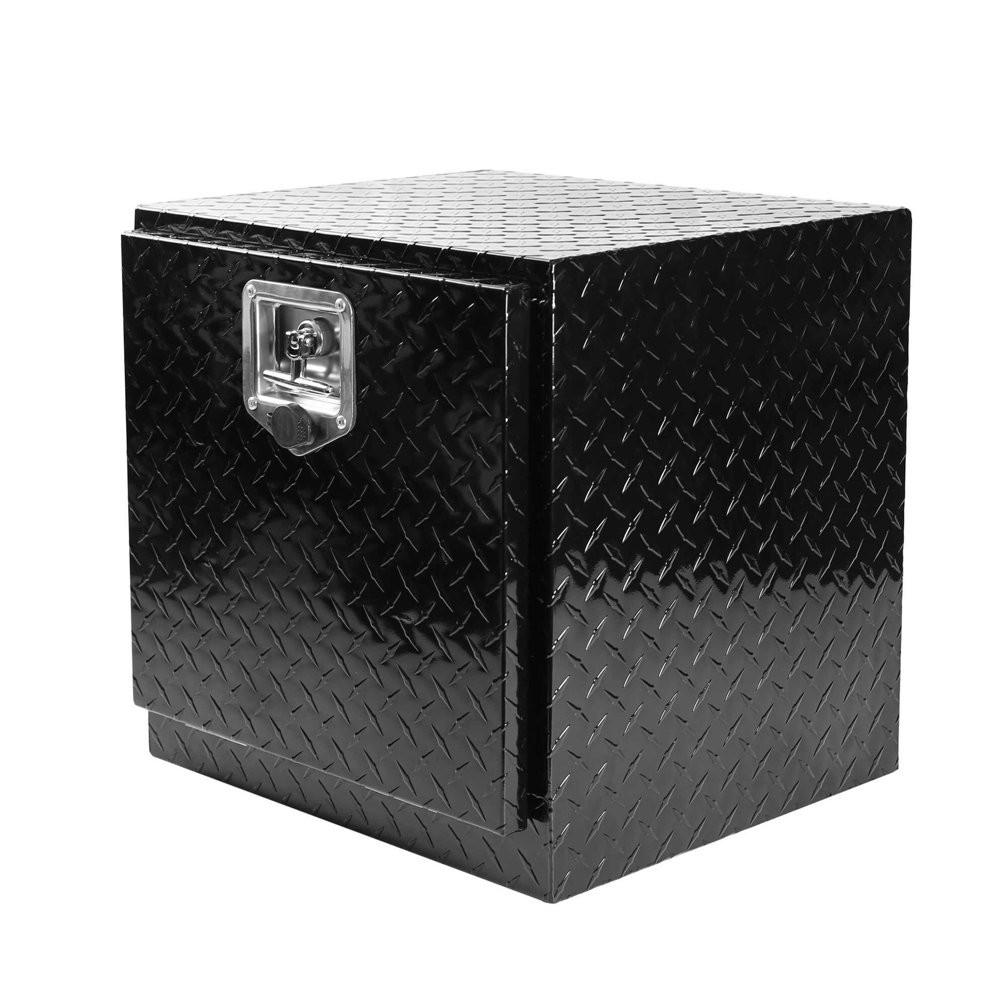 Caja de herramientas lateral para camioneta de aluminio negro Kahomvis de 19.7 pulgadas x 17.1 pulgadas x 17.9 pulgadas