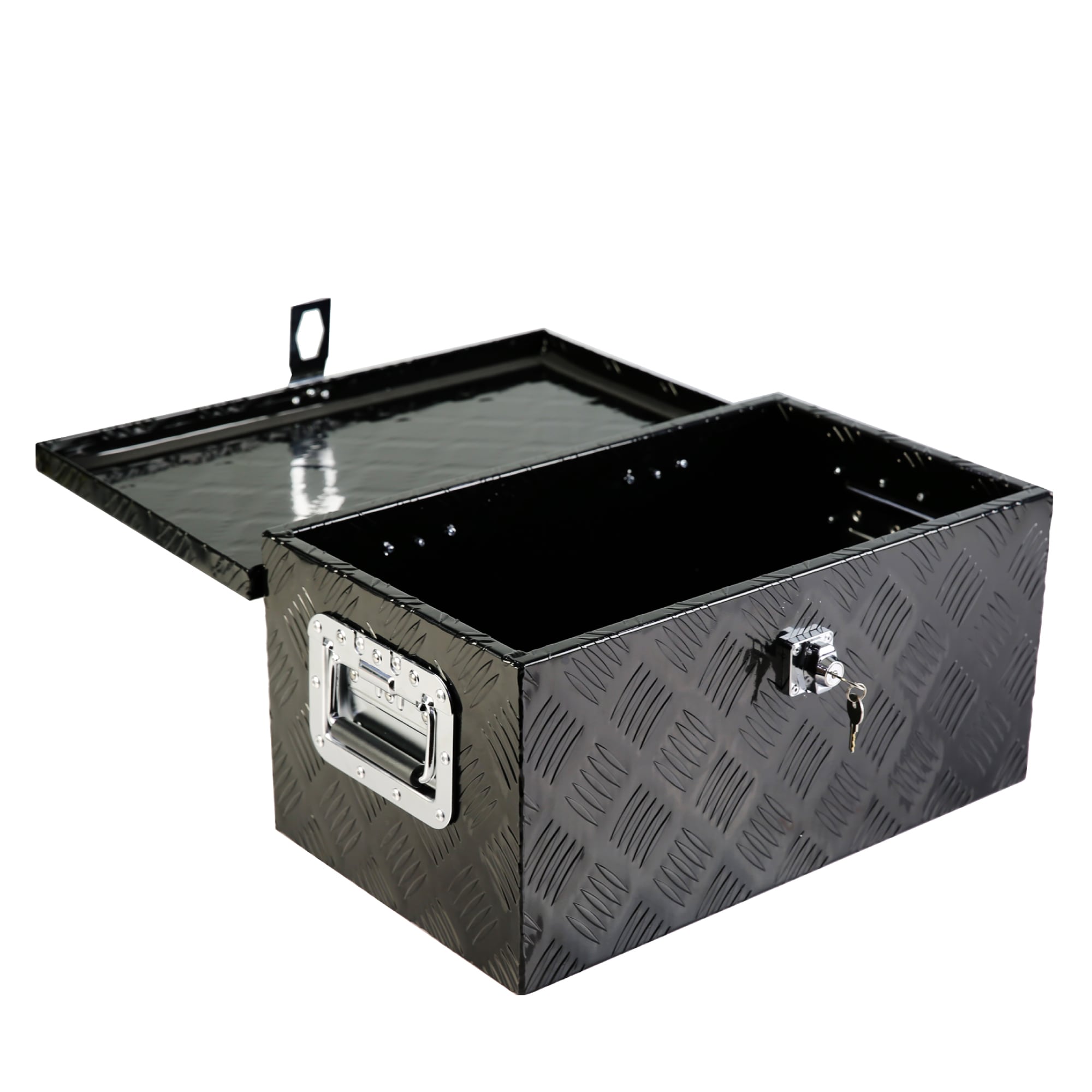 Caja de herramientas lateral negra de aluminio para camión Kahomvis 20.08 pulgadas x 12.81 pulgadas x 9.25 pulgadas YS-QPW1-134