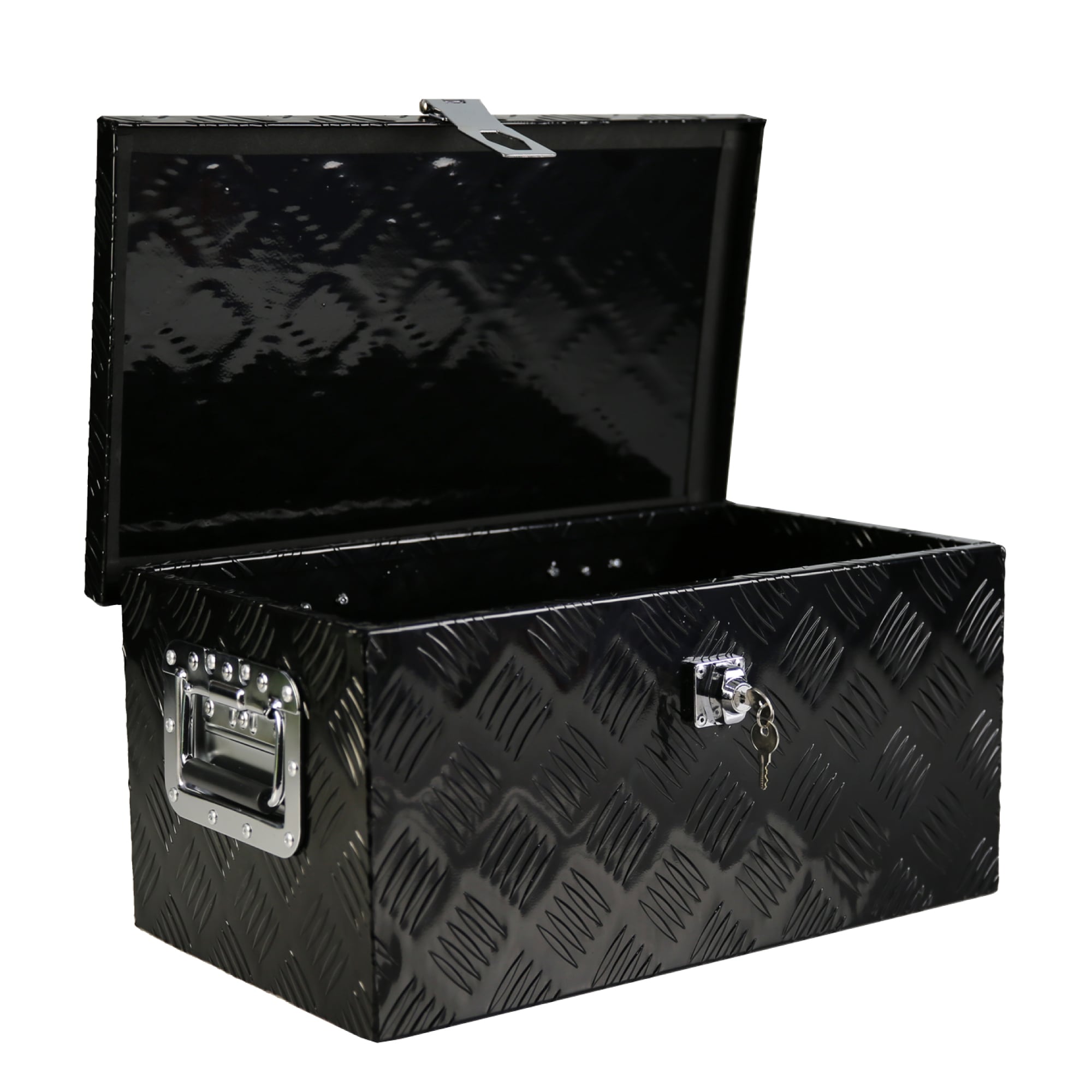 Caja de herramientas lateral negra de aluminio para camión Kahomvis 20.08 pulgadas x 12.81 pulgadas x 9.25 pulgadas YS-QPW1-134