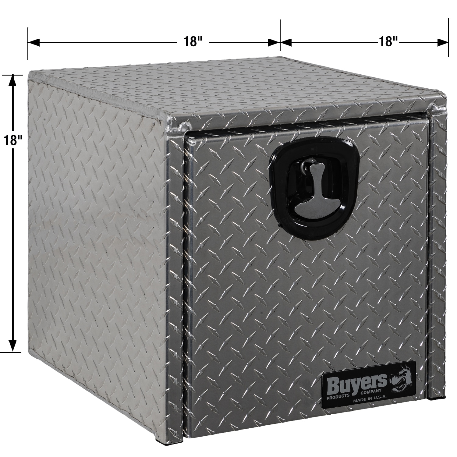 Caja de herramientas de aluminio para camión debajo del cuerpo de 18 pulgadas x 18 pulgadas x 18 pulgadas de Buyers Products