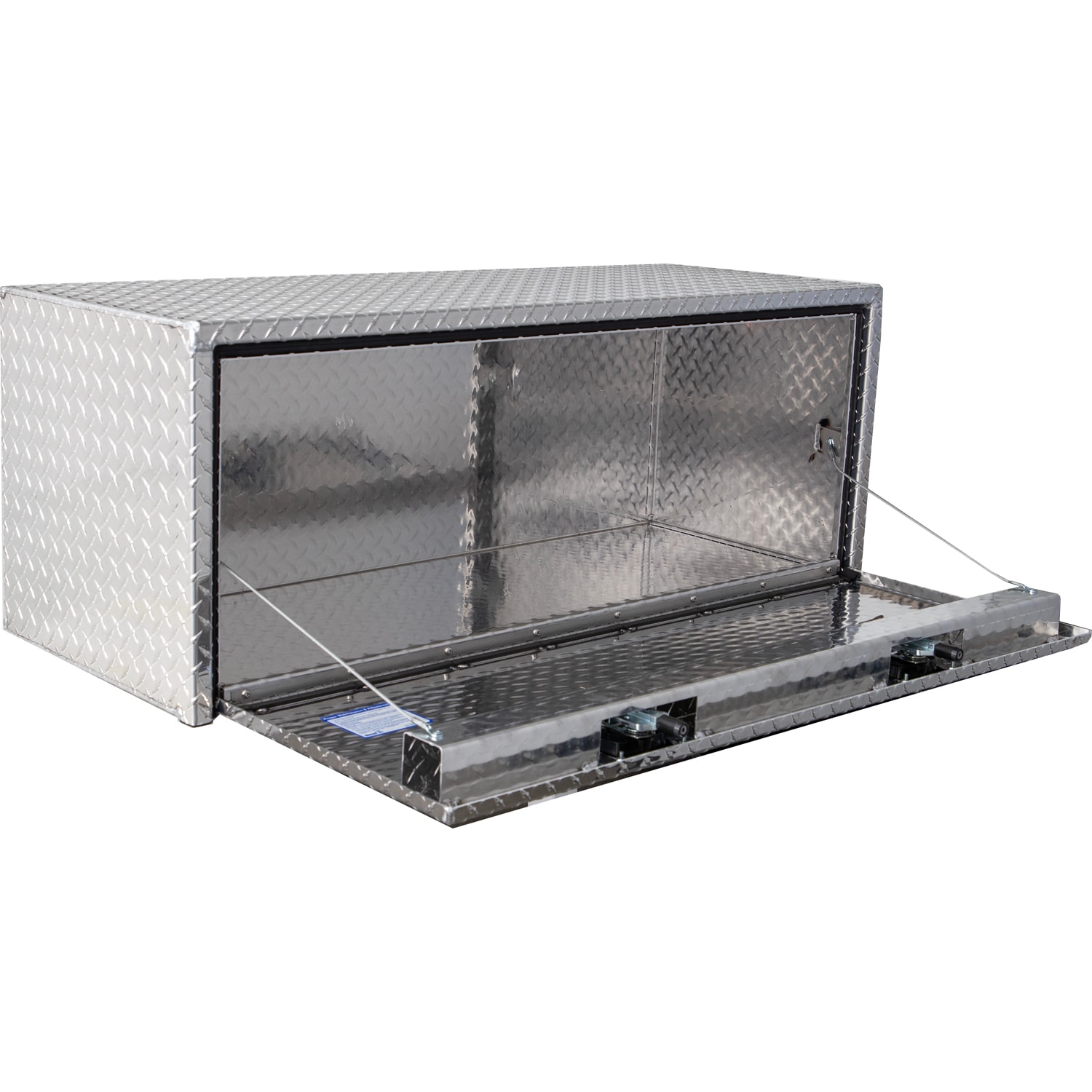 Caja de herramientas para camioneta debajo del chasis de aluminio de 48 pulgadas x 18 pulgadas x 18 pulgadas de Buyers Products