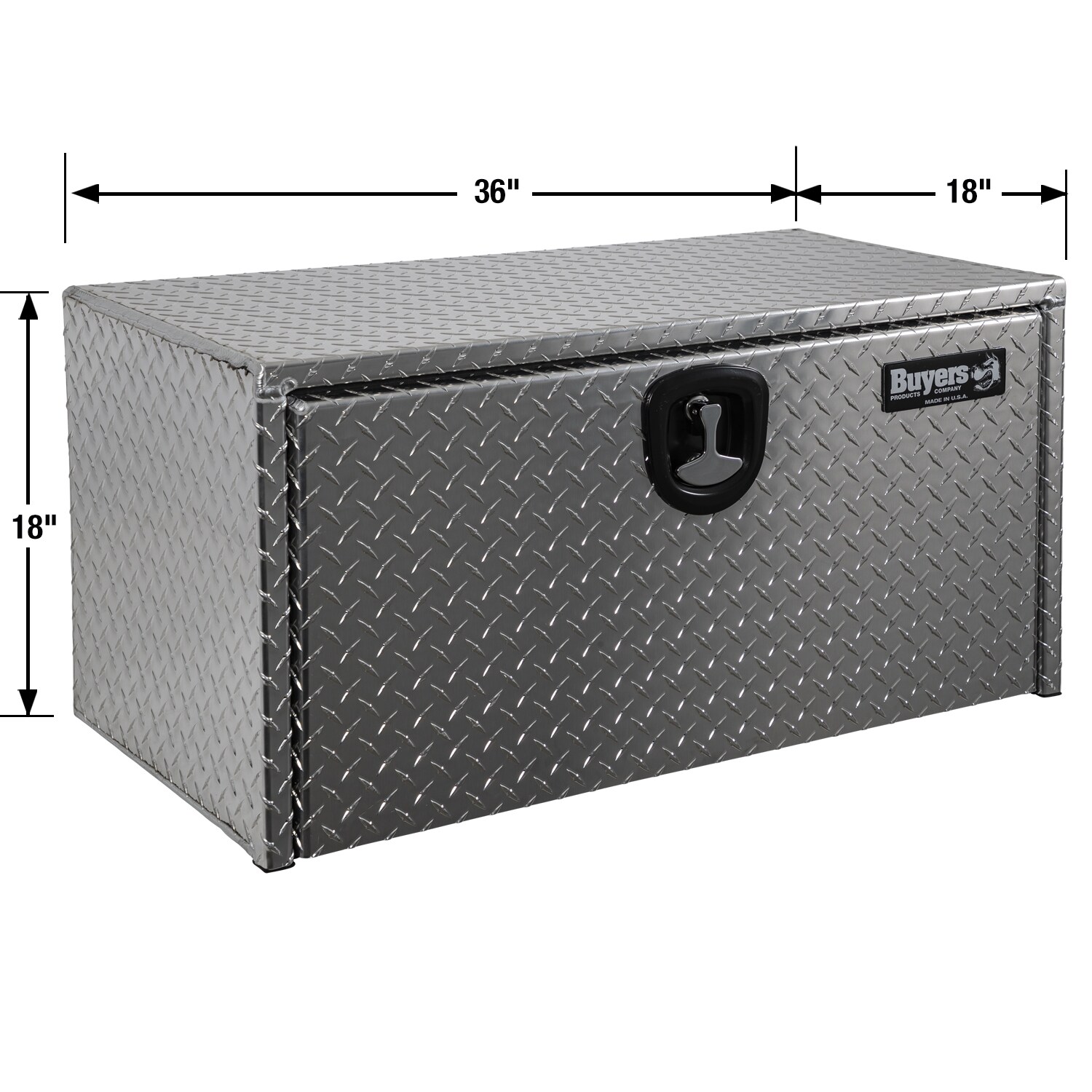 Caja de herramientas para camión de aluminio de 36 pulgadas x 18 pulgadas x 18 pulgadas de Buyers Products