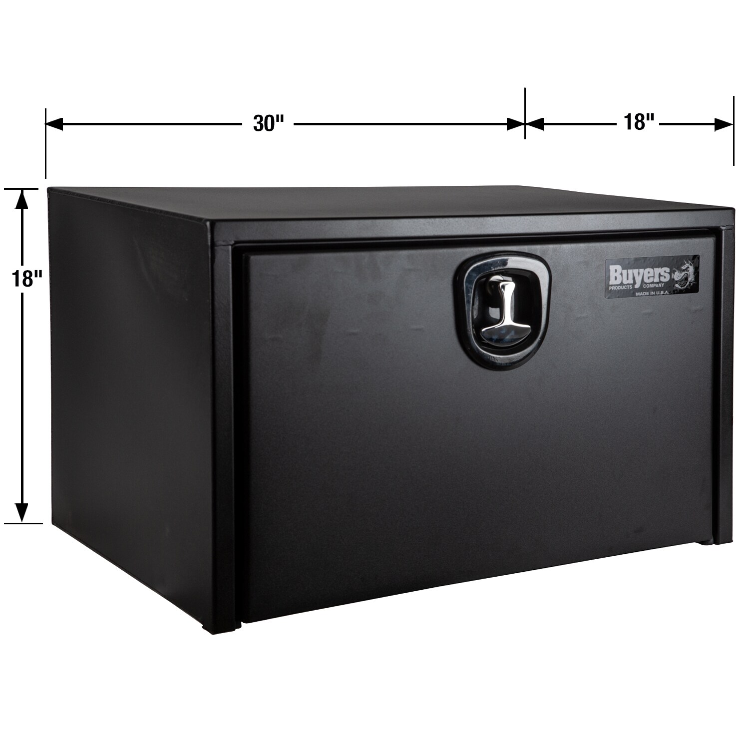 Caja de herramientas de acero negro para camión de 30 pulgadas x 18 pulgadas x 18 pulgadas de Buyers Products