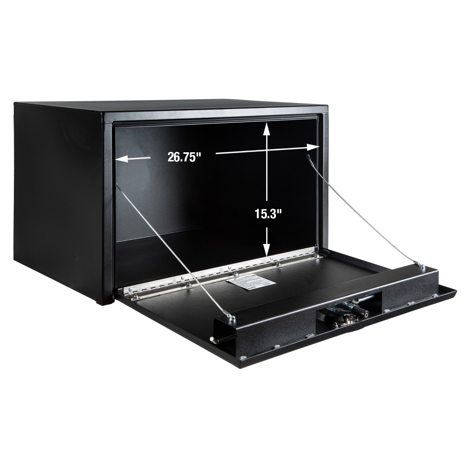 Caja de herramientas de acero negro para camión de 30 pulgadas x 18 pulgadas x 18 pulgadas de Buyers Products