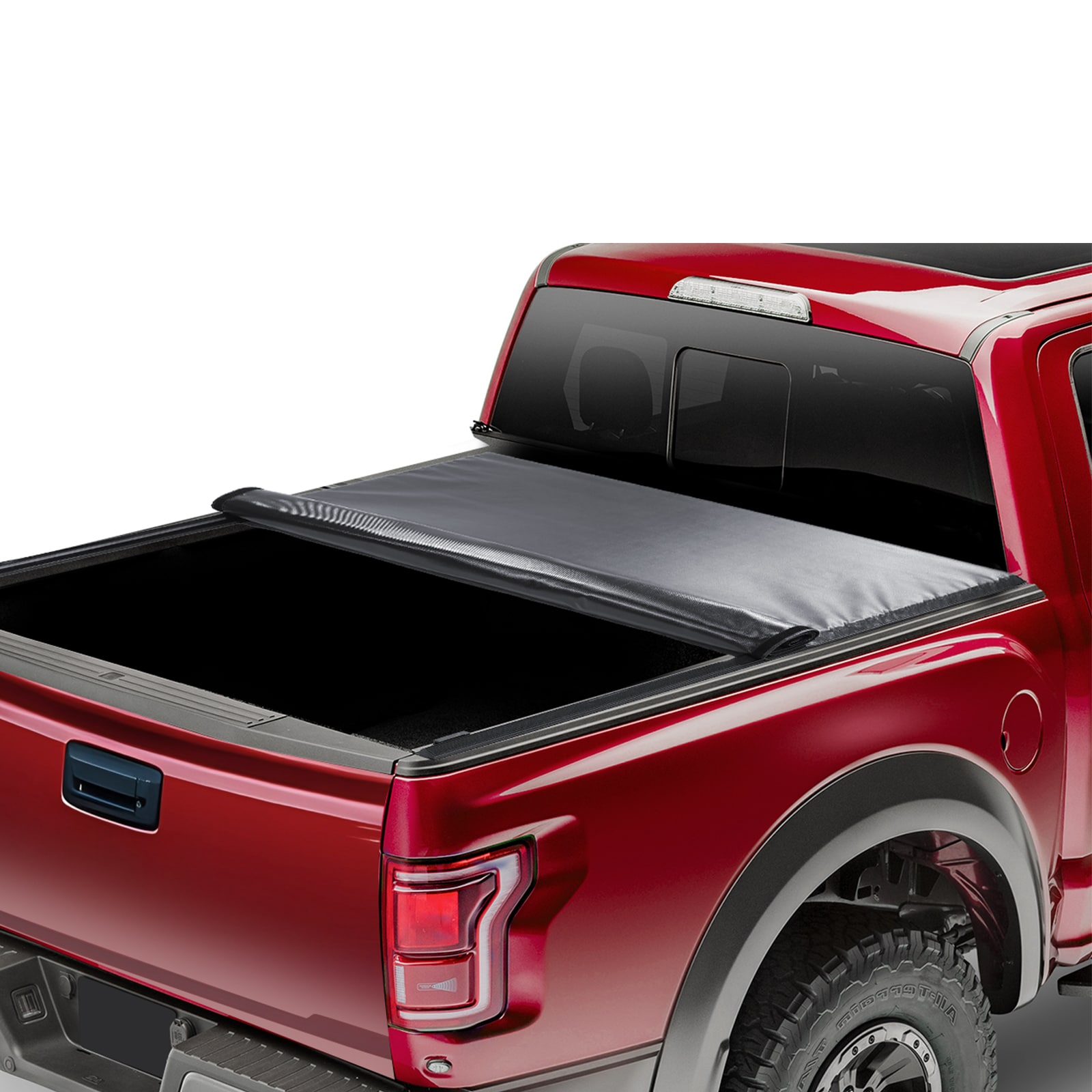 Cubierta para caja de camioneta VEVOR, Cubierta de Tonneau enrollable para caja de camioneta, Compatible con Chevy Silverado GMC Sierra 1500 2019-2024 (NO APTO para Classic 19-24), para caja de 5.8 x 5.3 pies, PVC suave, Cubierta de Tonneau enrollable JQSKCHBXGJQSZJ02MV0