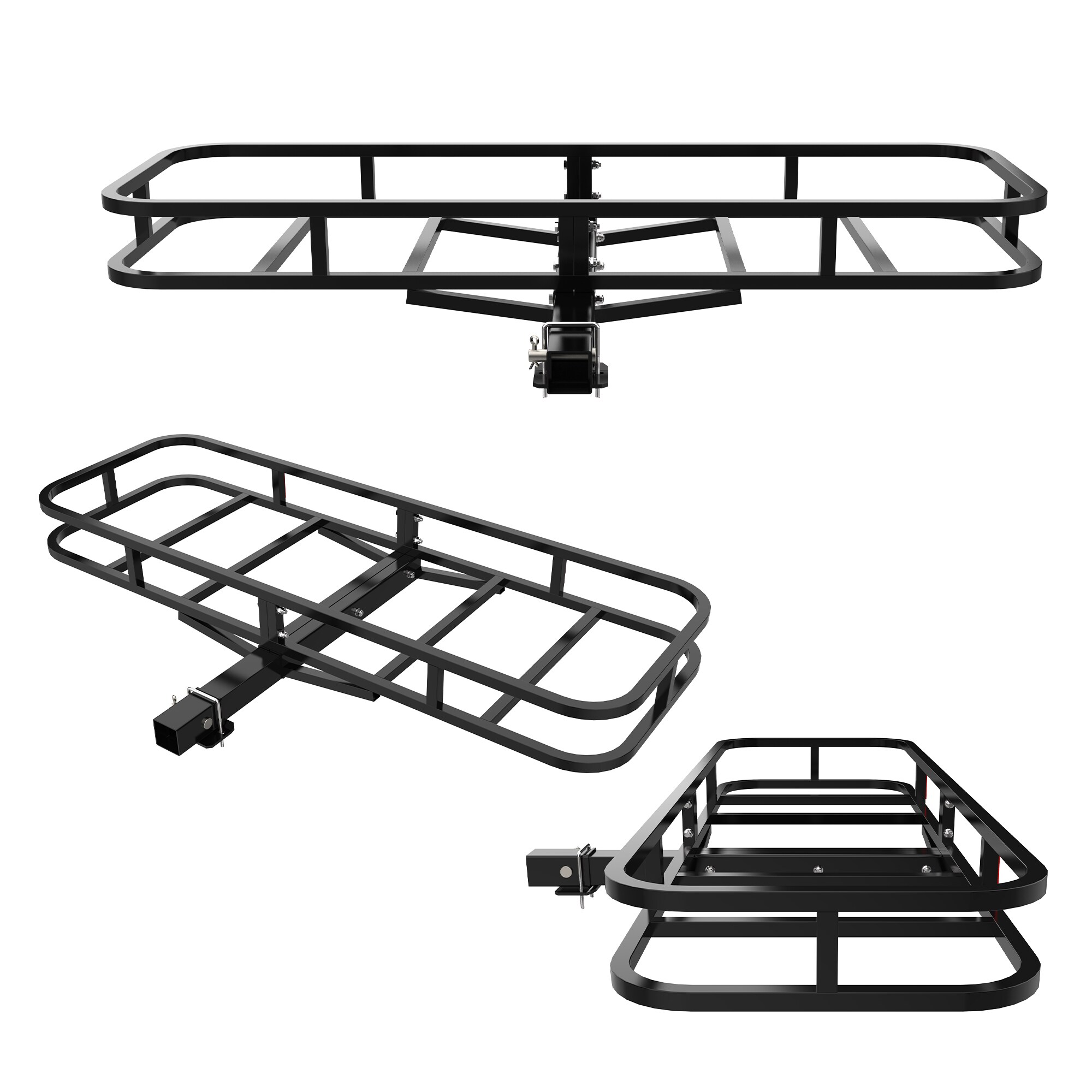 Canasto de Carga para Techo de Auto Kahomvis Motoring Rack de Techo 51 Pulgadas Largo x 17.6 Pulgadas Ancho x 5 Pulgadas Alto Canasto de Carga de Techo de Acero CX-QP214-865