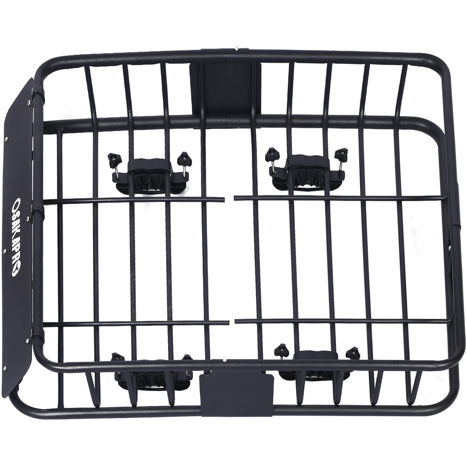 Canasta de carga para techo de auto Kahomvis, portaequipajes para techo, medidas 39.2 pulgadas de largo x 43.7 pulgadas de ancho x 6 pulgadas de alto, canasta de carga de acero para techo GH-QP214-102.