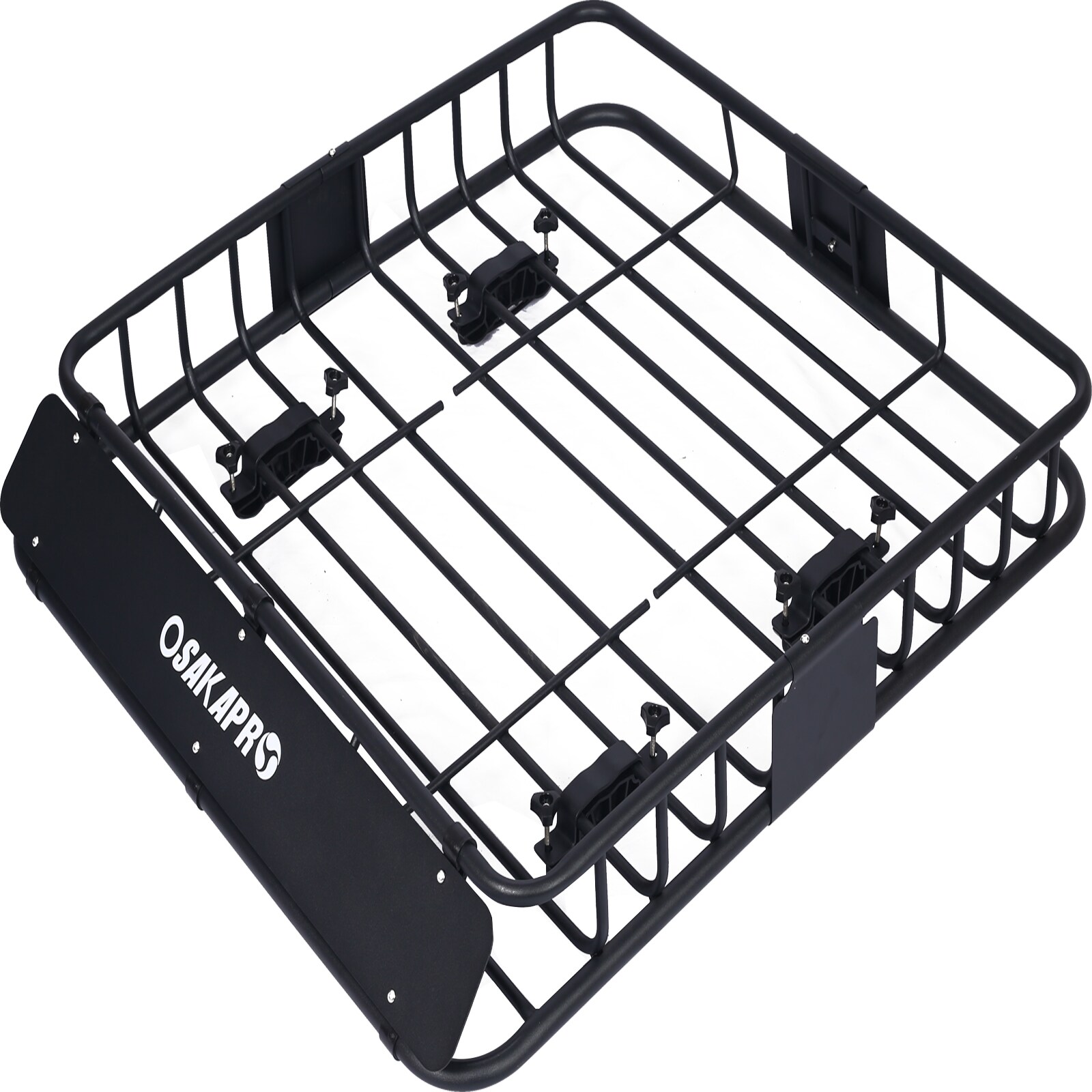 Canasta de carga para techo de auto Kahomvis, portaequipajes para techo, medidas 39.2 pulgadas de largo x 43.7 pulgadas de ancho x 6 pulgadas de alto, canasta de carga de acero para techo GH-QP214-102.