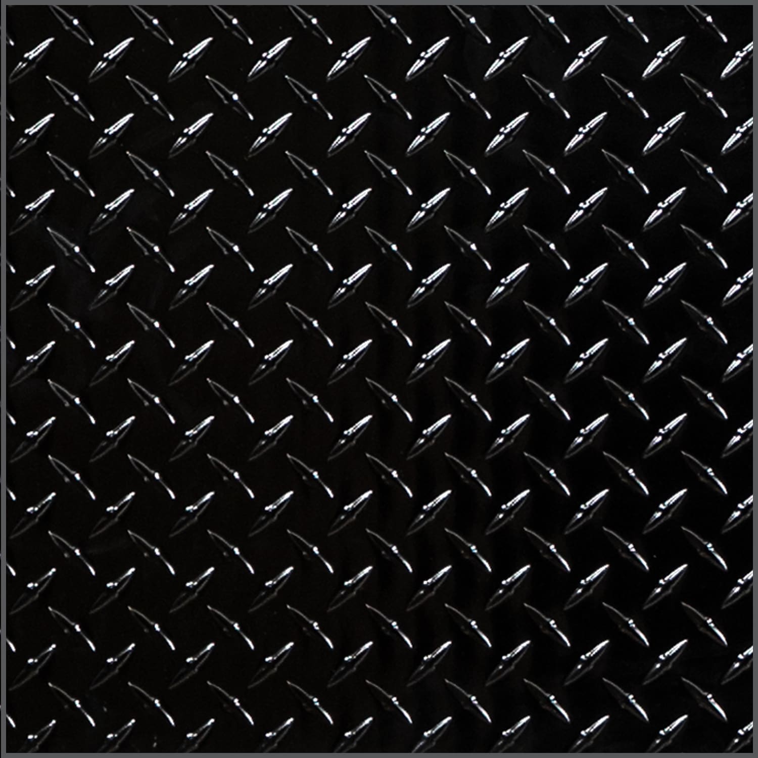 Caja de herramientas para camión en forma de cofre de aluminio negro con relieve de diamante de 19 pulgadas x 42 pulgadas x 19 pulgadas de Buyers Products