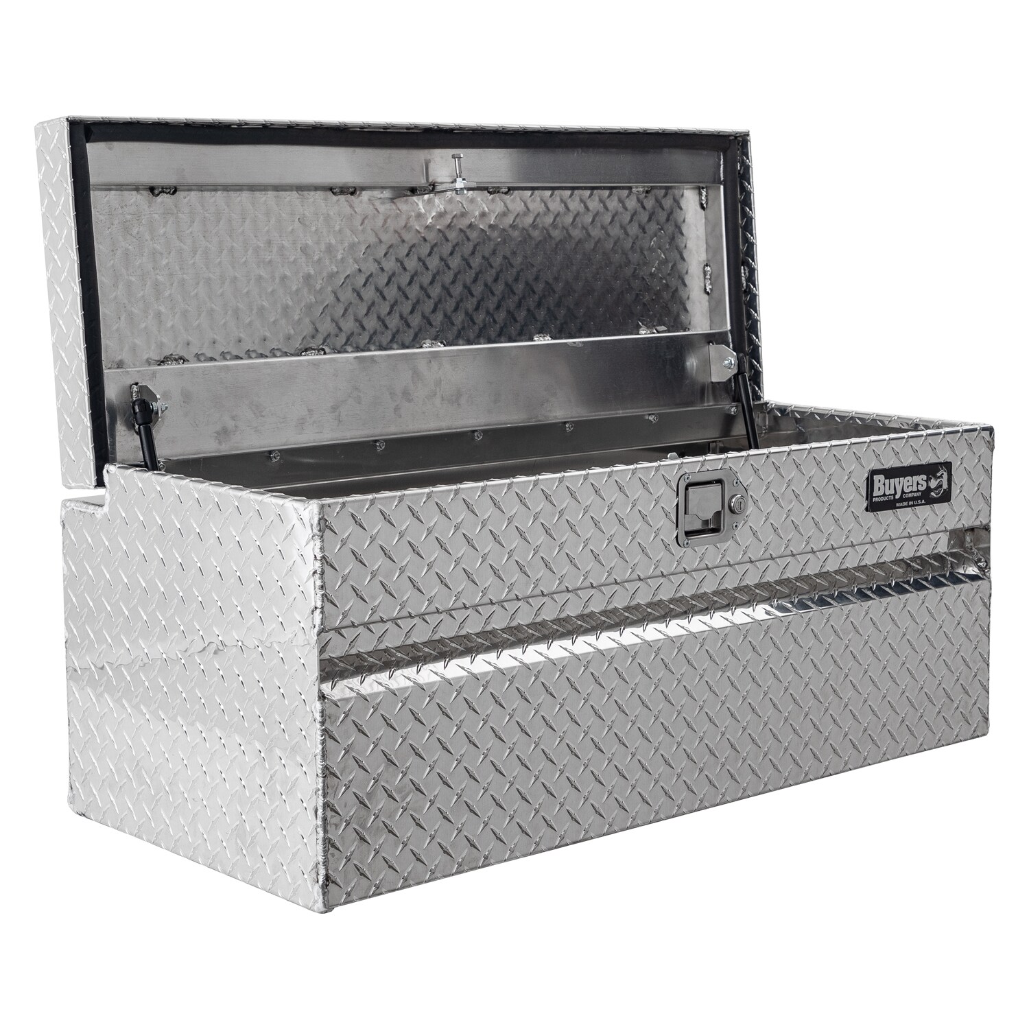 Caja de herramientas para remolque de aluminio con relieve de diamante de 17 pulgadas x 49.22 pulgadas x 18.33 pulgadas