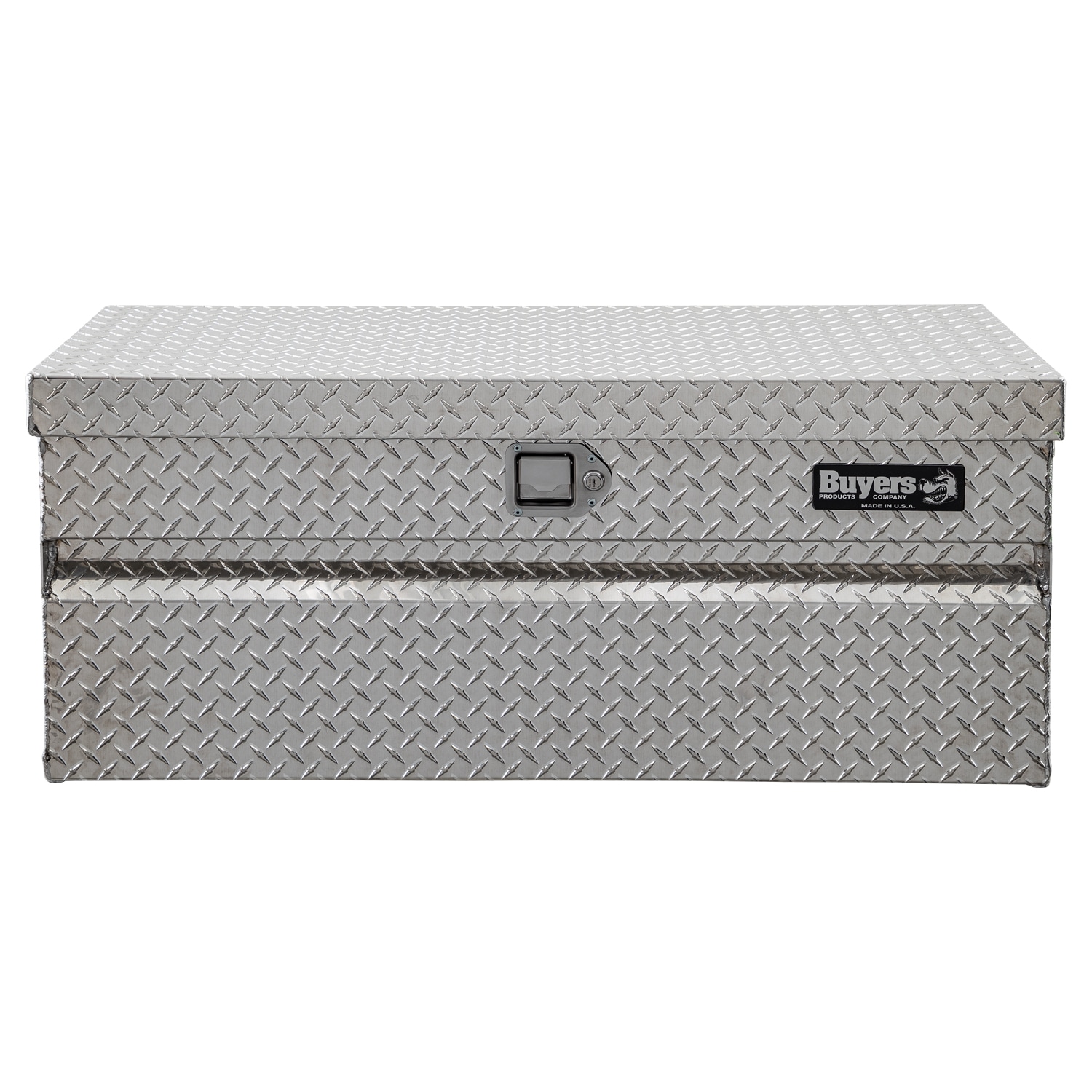 Caja de herramientas para remolque de aluminio con relieve de diamante de 17 pulgadas x 49.22 pulgadas x 18.33 pulgadas