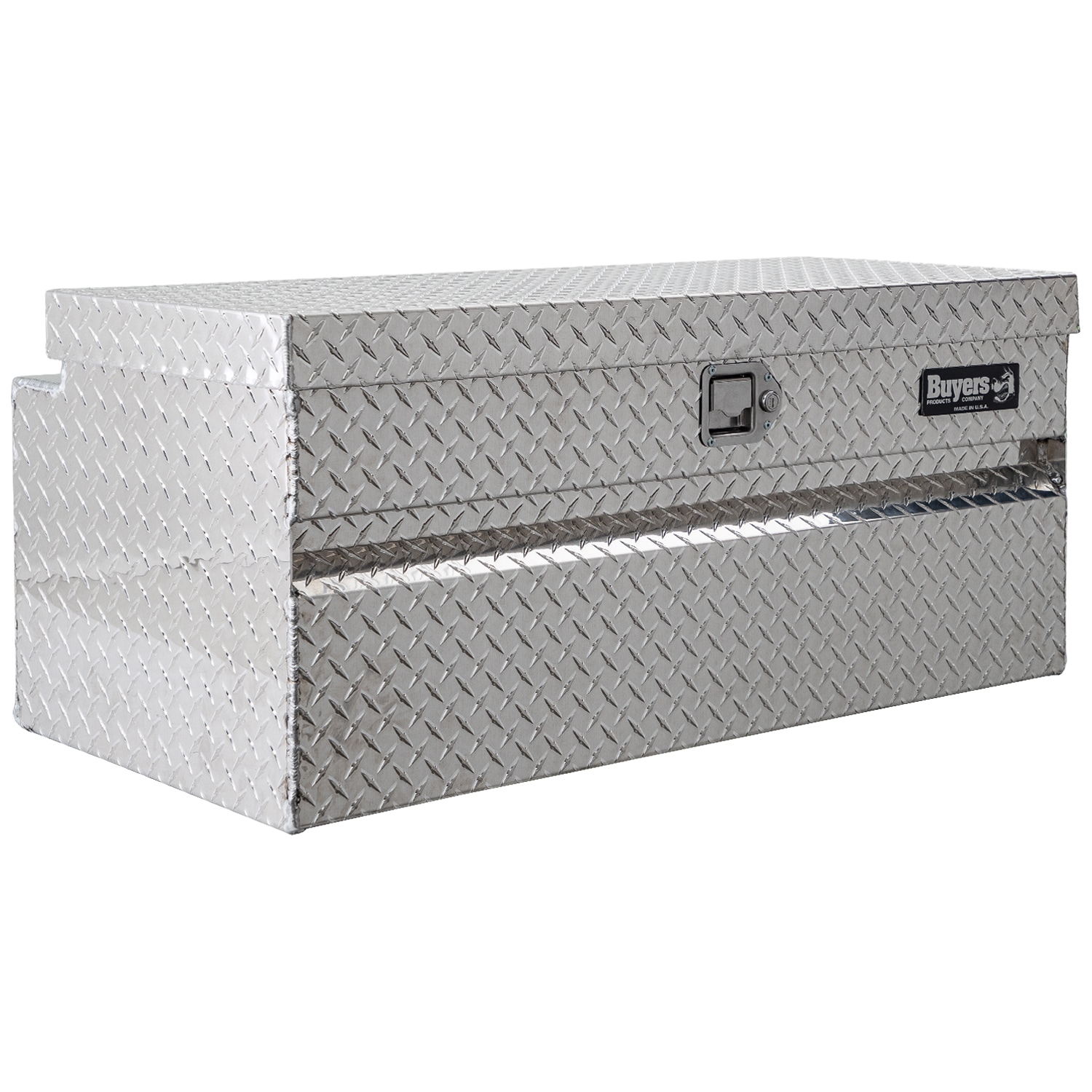 Caja de herramientas para remolque de aluminio con relieve de diamante de 17 pulgadas x 49.22 pulgadas x 18.33 pulgadas