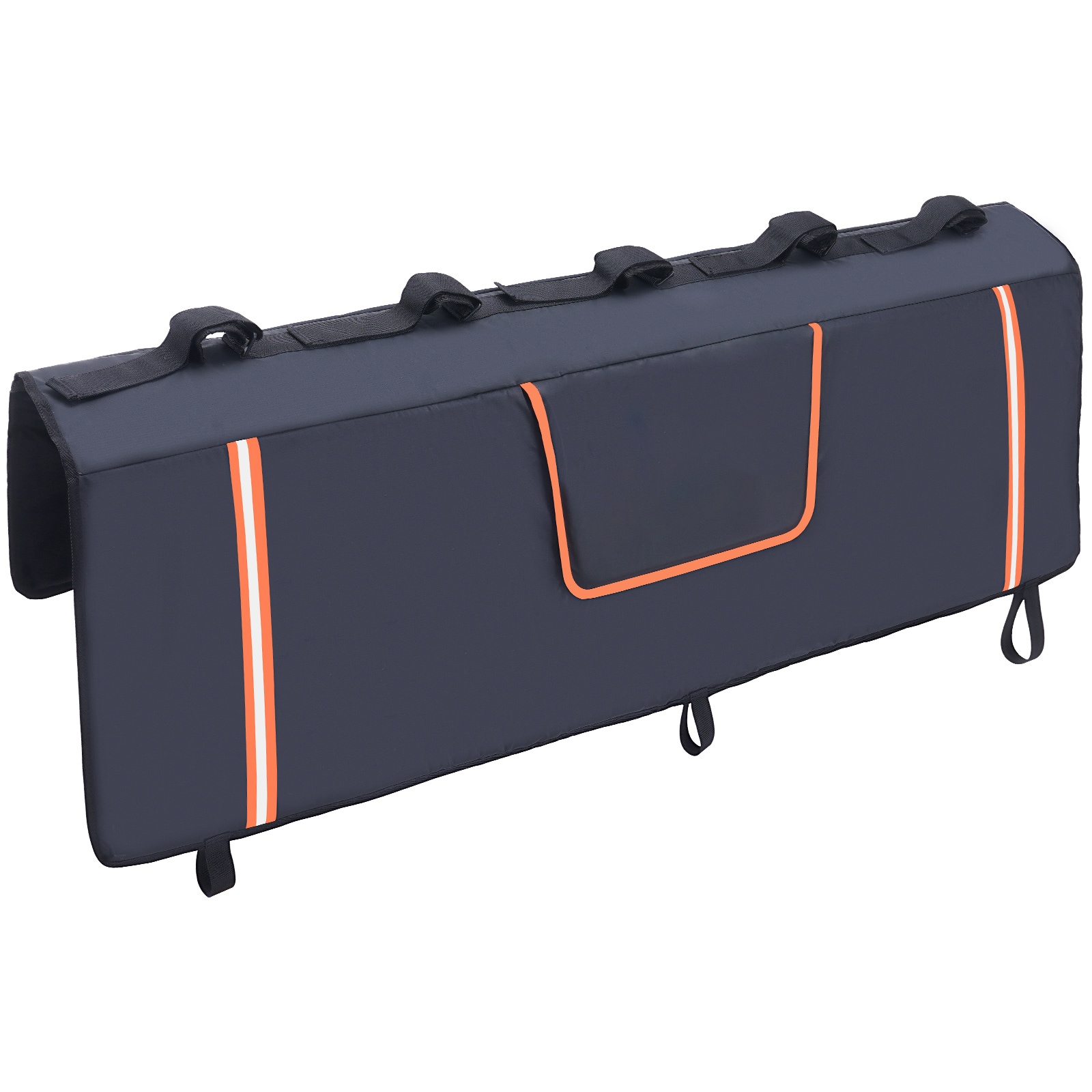Protector de cola para bicicletas SVOPES de 53 pulgadas. Protector de puerta trasera para camionetas para 5 bicicletas de montaña. Franjas reflectantes y bolsillos para herramientas. Con apertura para cámara para camionetas de tamaño mediano. Material duradero SVOPESJYKWMD501299V0.