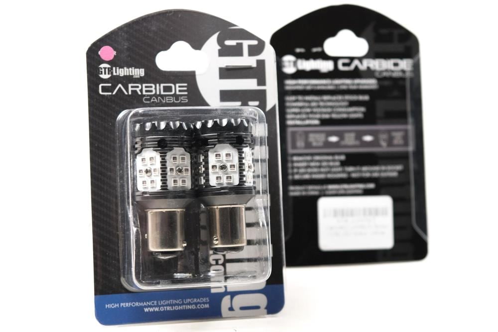 GTR Lighting 1157: Reemplazo de bombilla LED Gtr Carbide Can Bus 2 (roja)