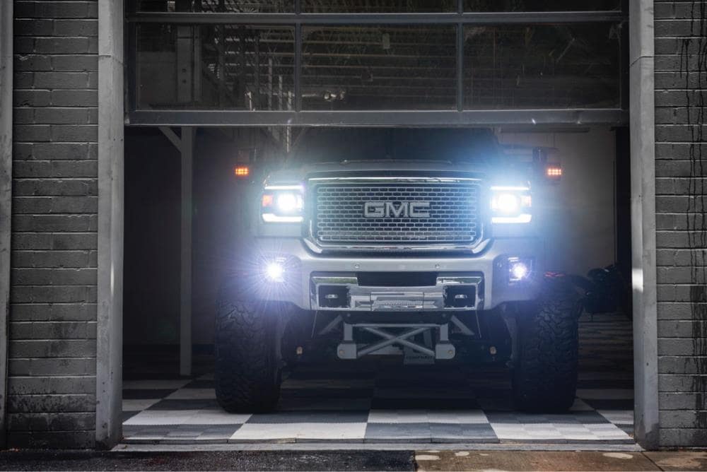 Luces de niebla LED Morimoto Xb Plug and Play de Repuesto Completo: Tipo Gm (Set/Negro) LF111